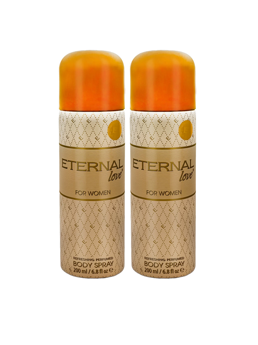 ETERNAL Set Of 2 Orange Love Women Deodorant Spray