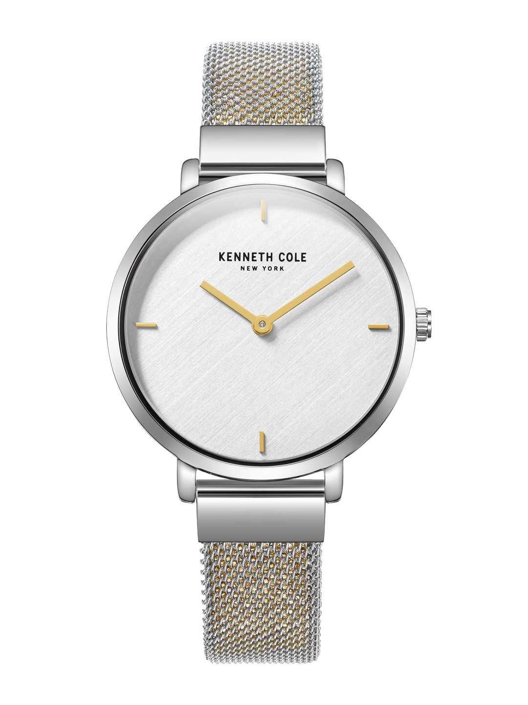 Kenneth Cole Men White Dial & Silver Toned Analogue Watch KCWLG2219901LD-SILVER