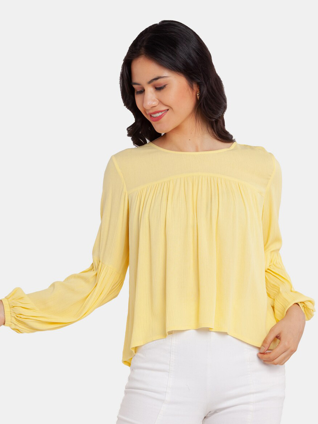 Zink London Yellow Solid Top