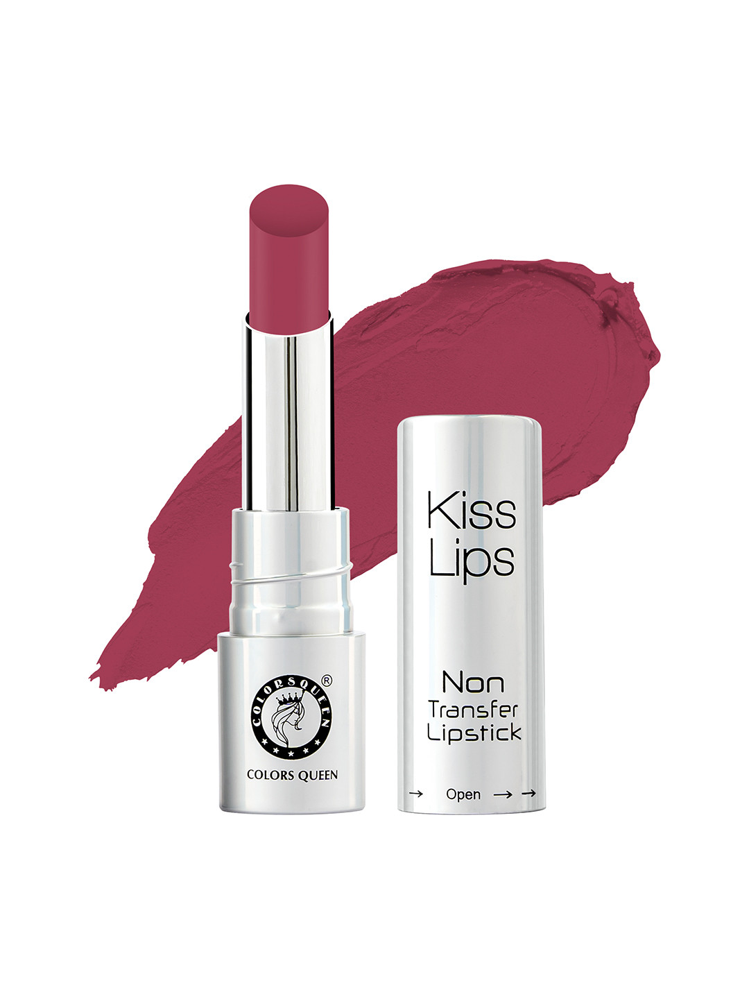 Colors Queen Kiss Lips Non-Transfer Matte Lipstick - Hot Plum