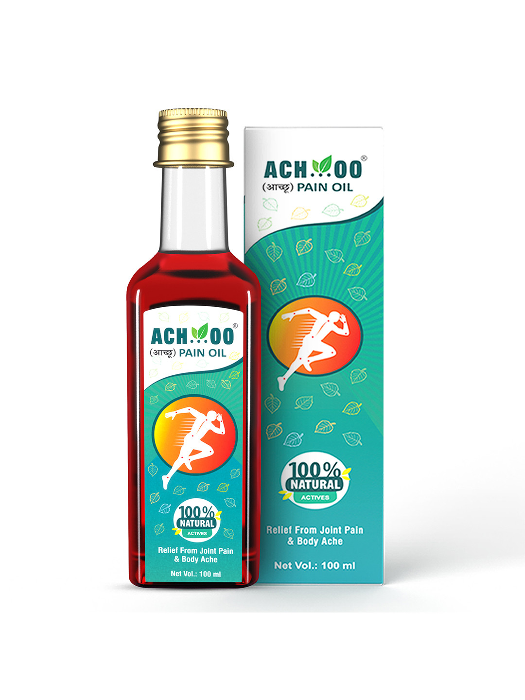 Achoo Pain Relief Herbal Body Oil For Joint Pain & Muscle Ache - 100ml