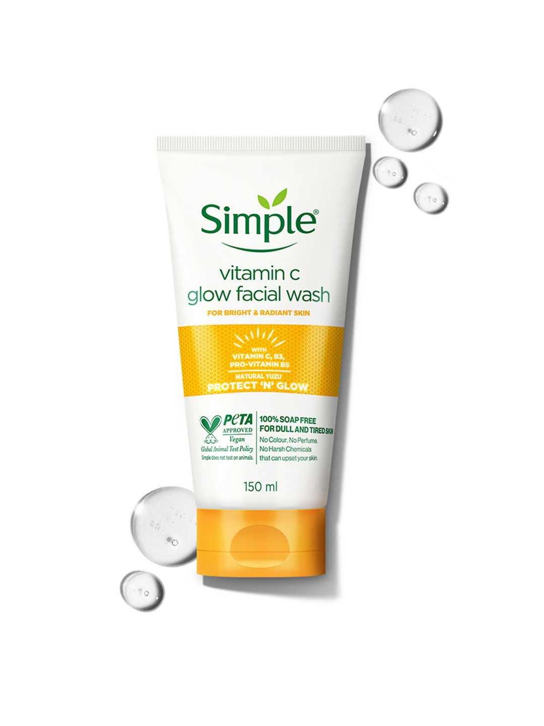 Simple Protect N Glow Vitamin C Glow Facial Wash - 150ml