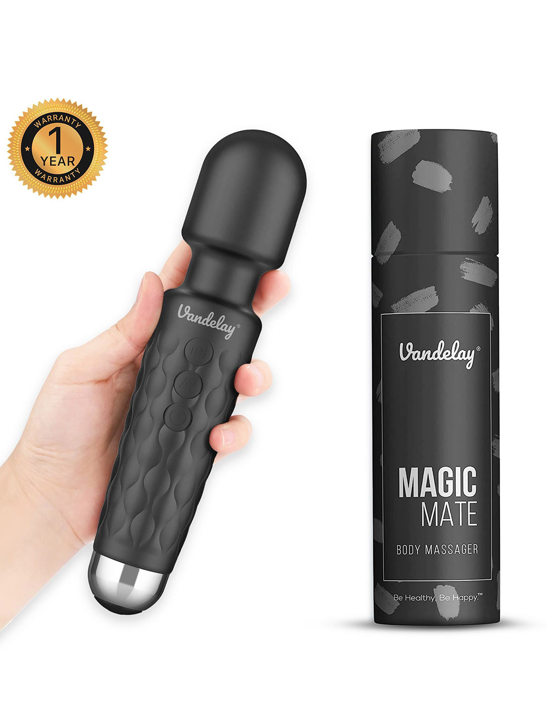 Vandelay Personal Body Massager - Black