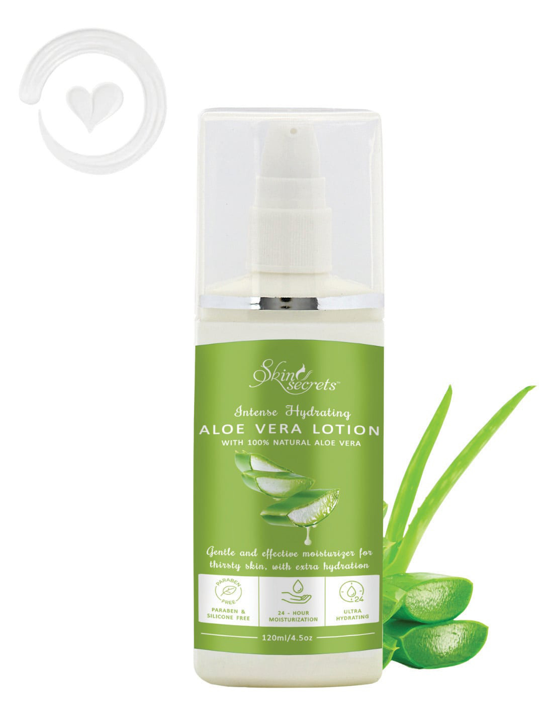 Skin Secrets Intense Hydrating Aloe Vera Body Lotion with Glycerine - 120 ml