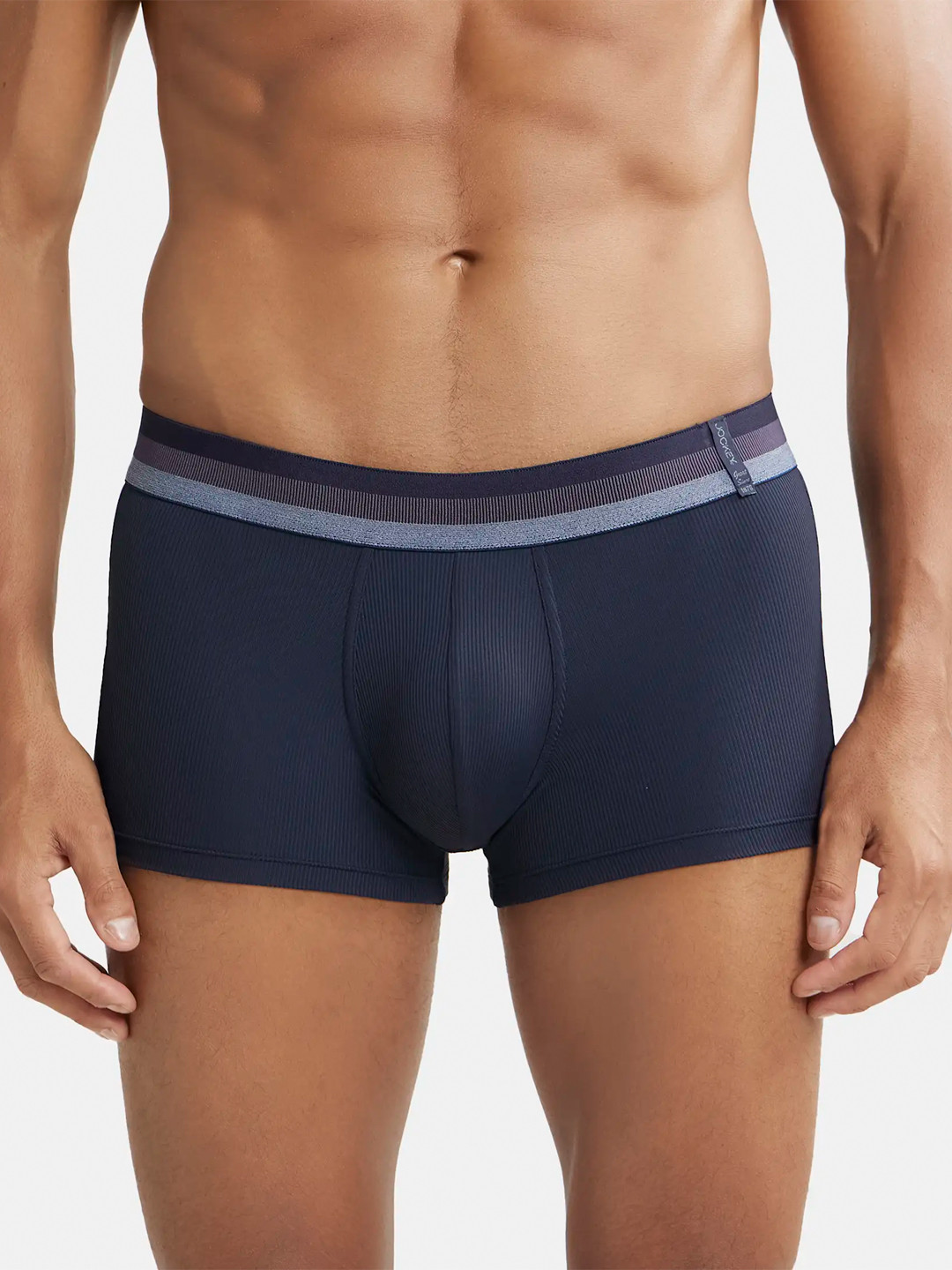 Jockey Microfiber Stretch Rib Solid Trunk with StayDry Treatment-HG14