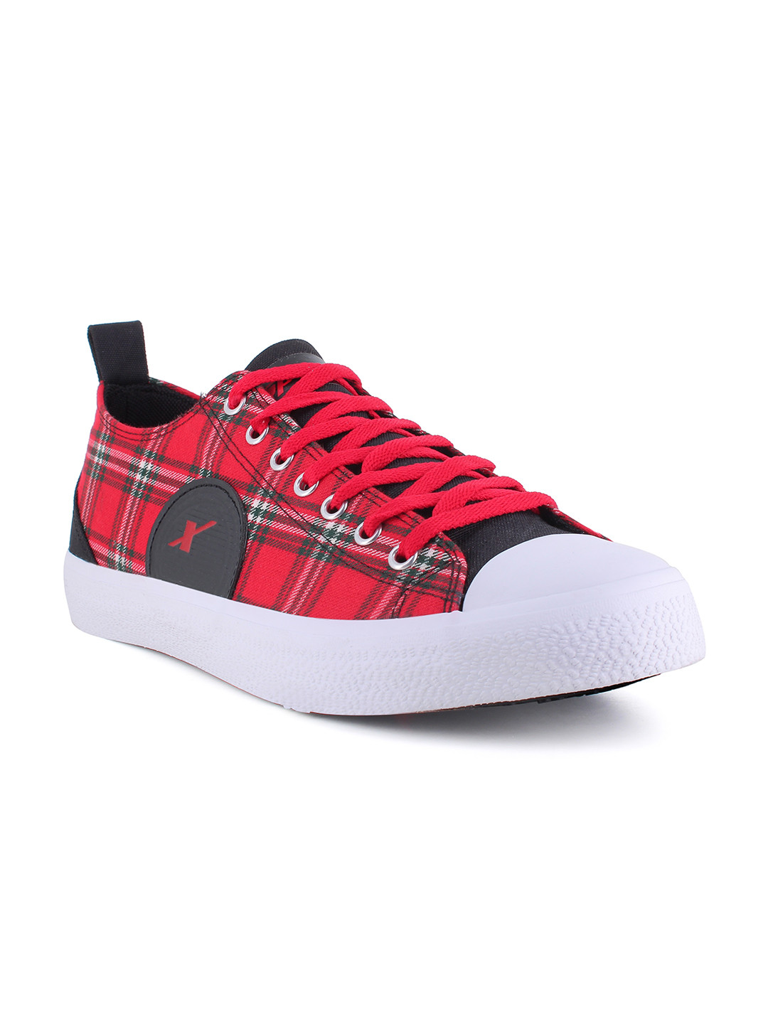 Sparx Men Red Printed Sneaker Casual Shoes