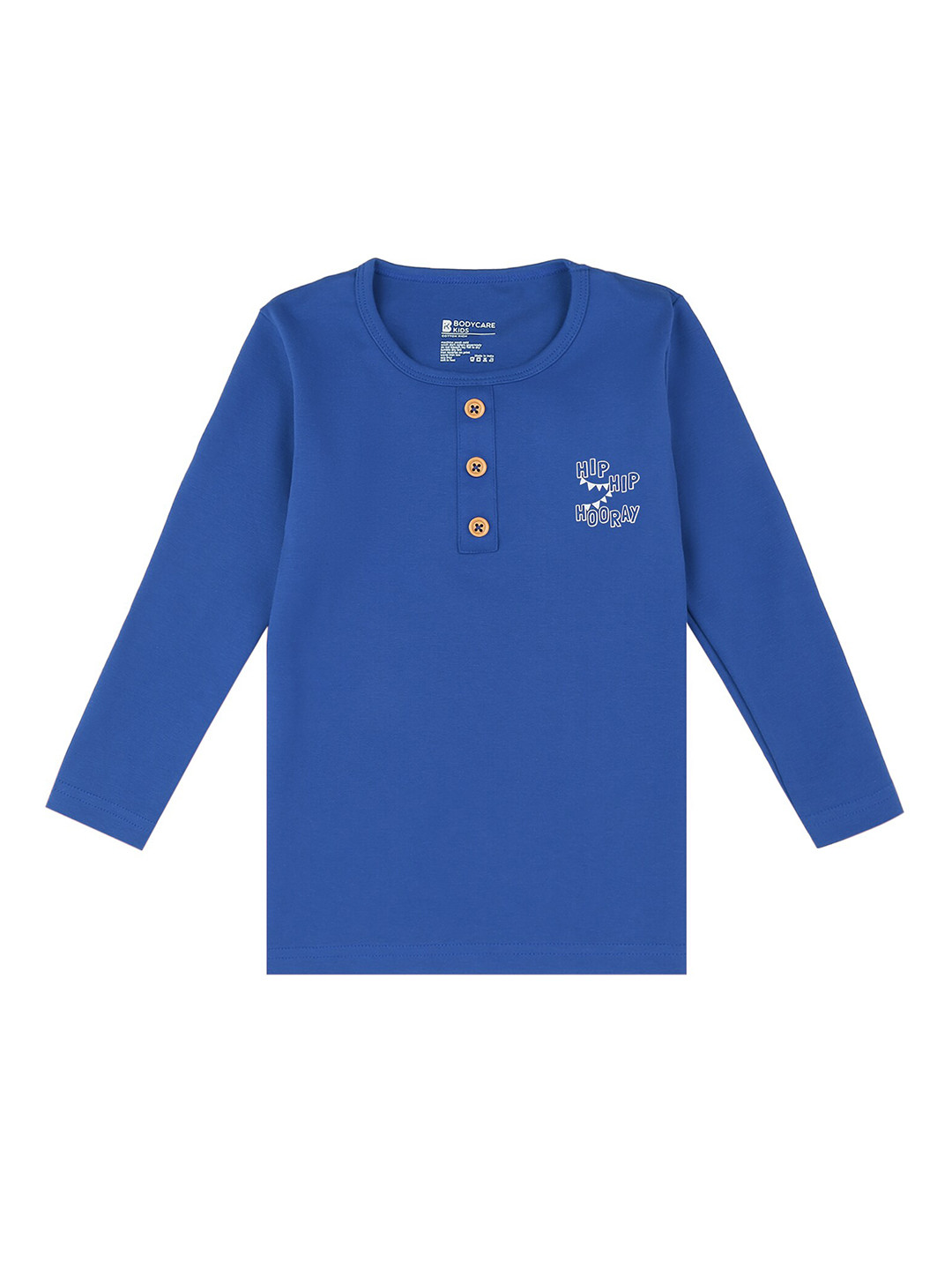 Bodycare Kids Boys Blue Typography T-shirt