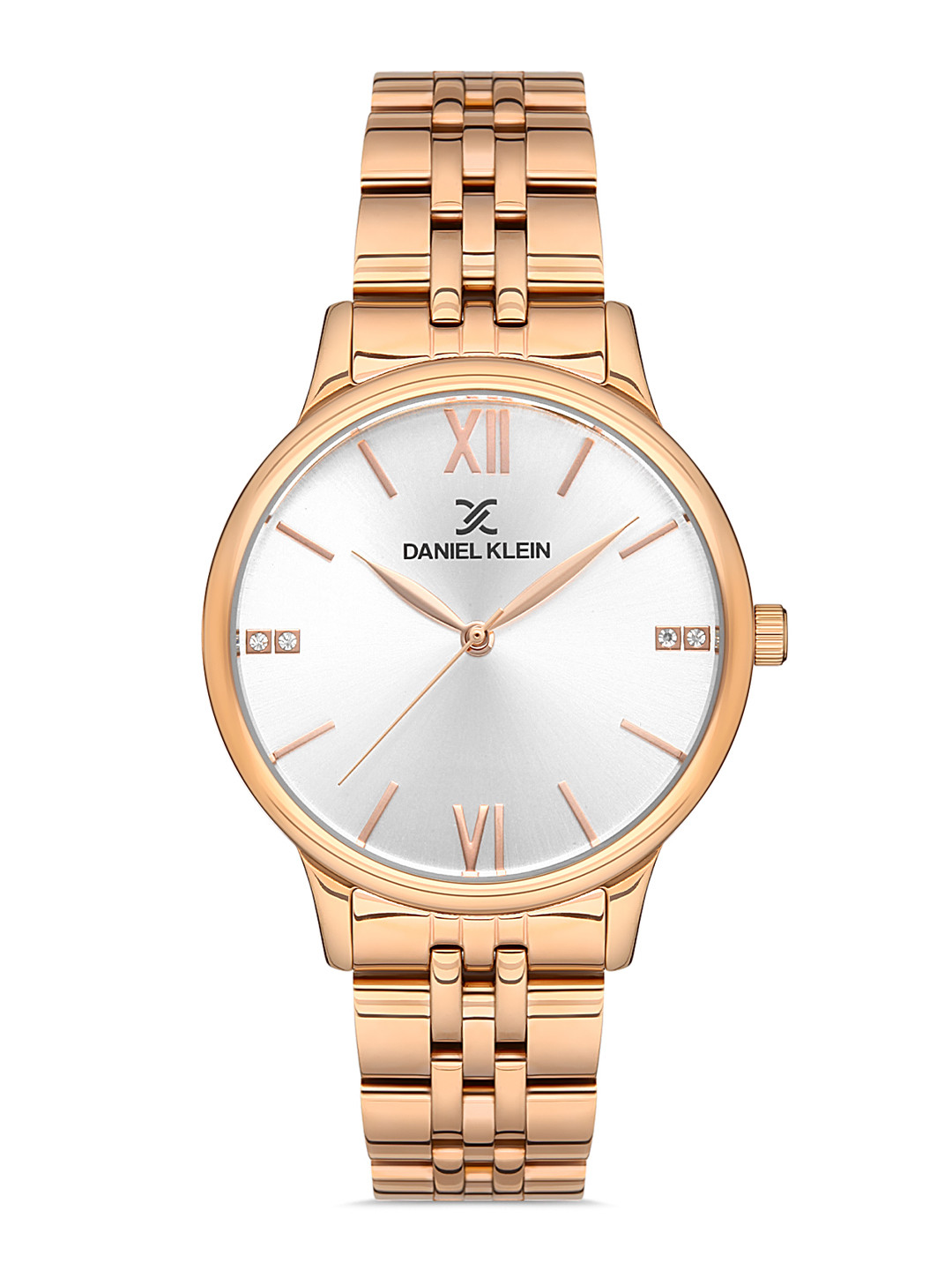 Daniel Klein Women Pink Dial & Rose Gold Toned Analogue Watch DK.1.13061-4-Pink