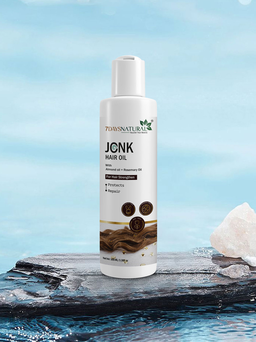 7DAYSNATURAL Jonk Oil Hair Regrowth Oil To Control Hair Fall & Dandruff - 100 ml