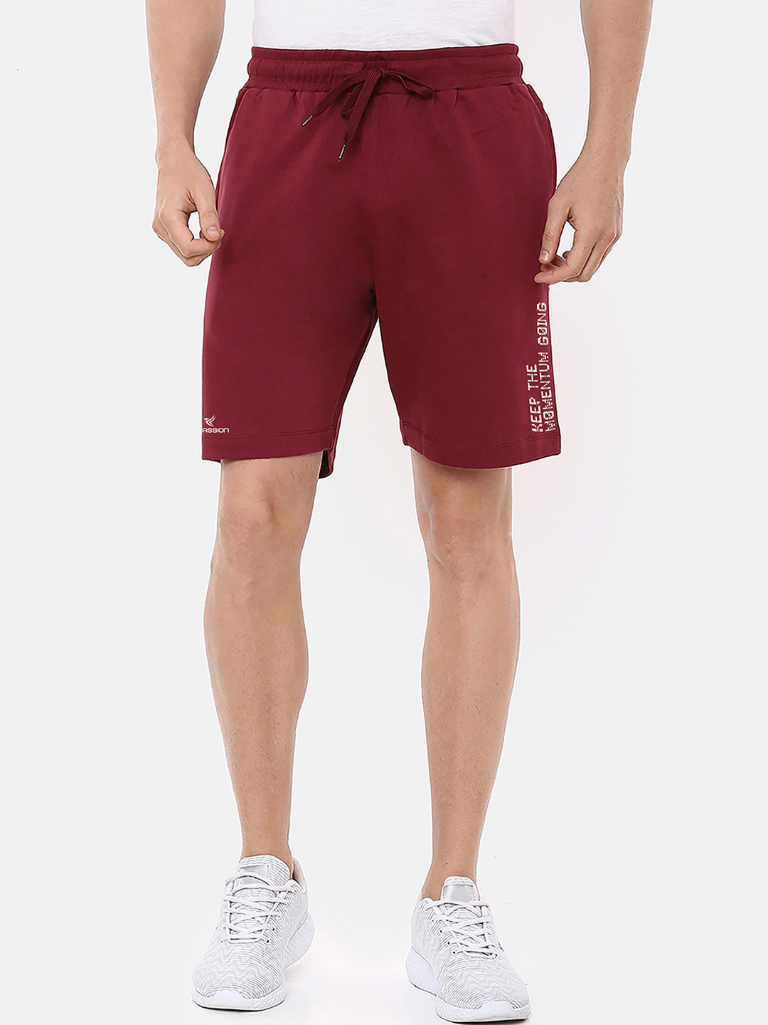 Dpassion Men Maroon Training or Gym Sports Shorts