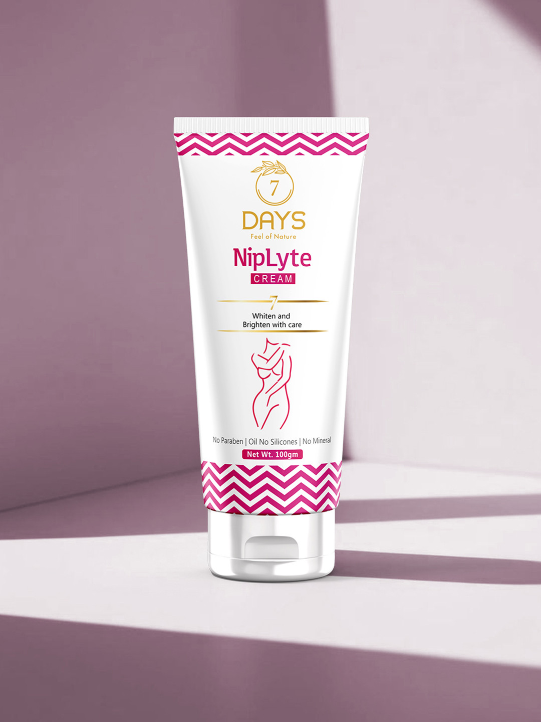 7DAYSNATURAL Nipple Care Whitening Cream with Saffron & Aloe Vera - 100g