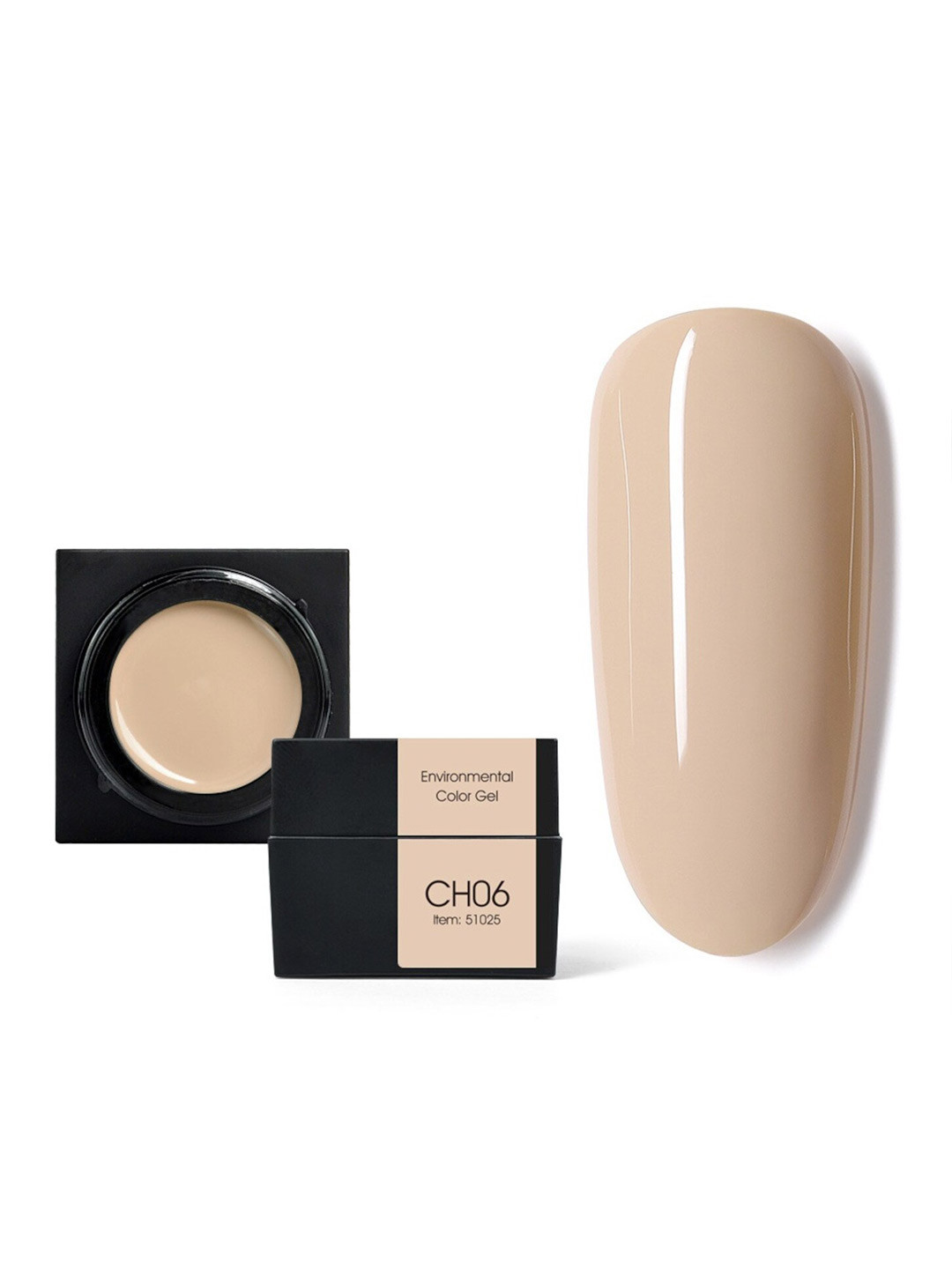 CANNI Semi Permanent Soak Off UV Environmental Color Gel Nail Polish 5 ml - Shade CH06