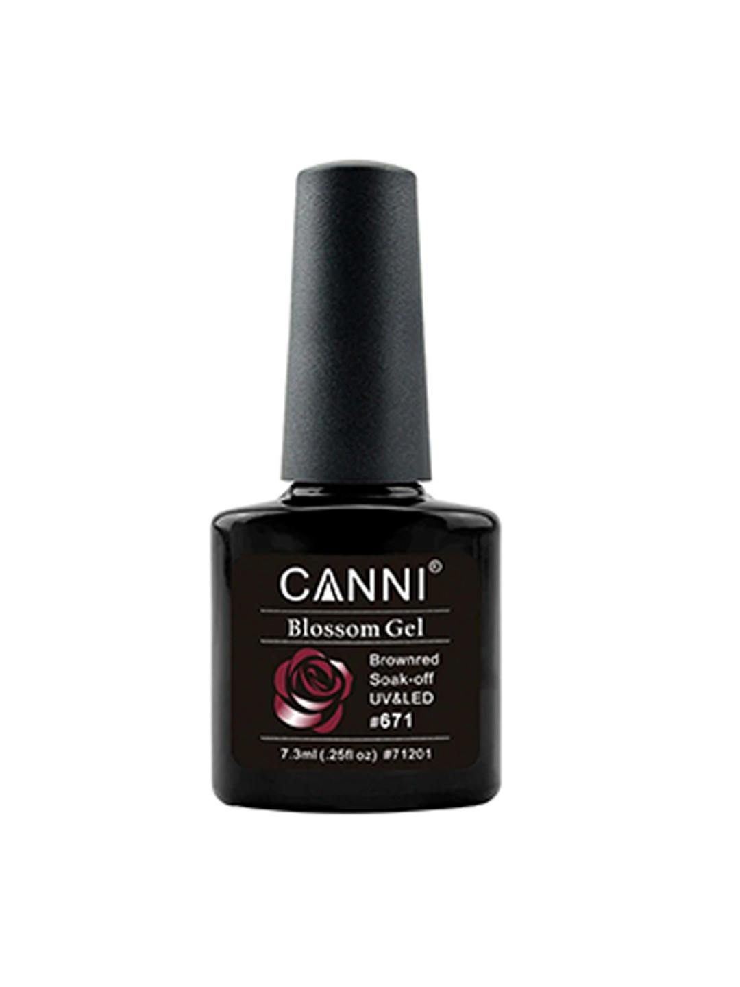 CANNI Blossom Gel Soak Off UV & LED Nail Polish - Brownred 671