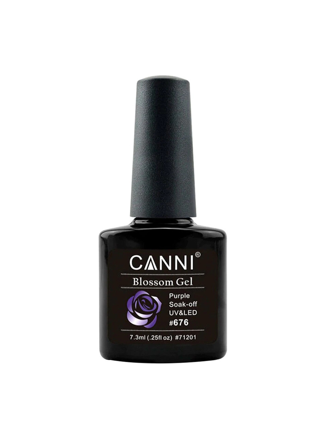 CANNI Blossom Gel Soak Off UV & LED Nail Polish - Purple 676