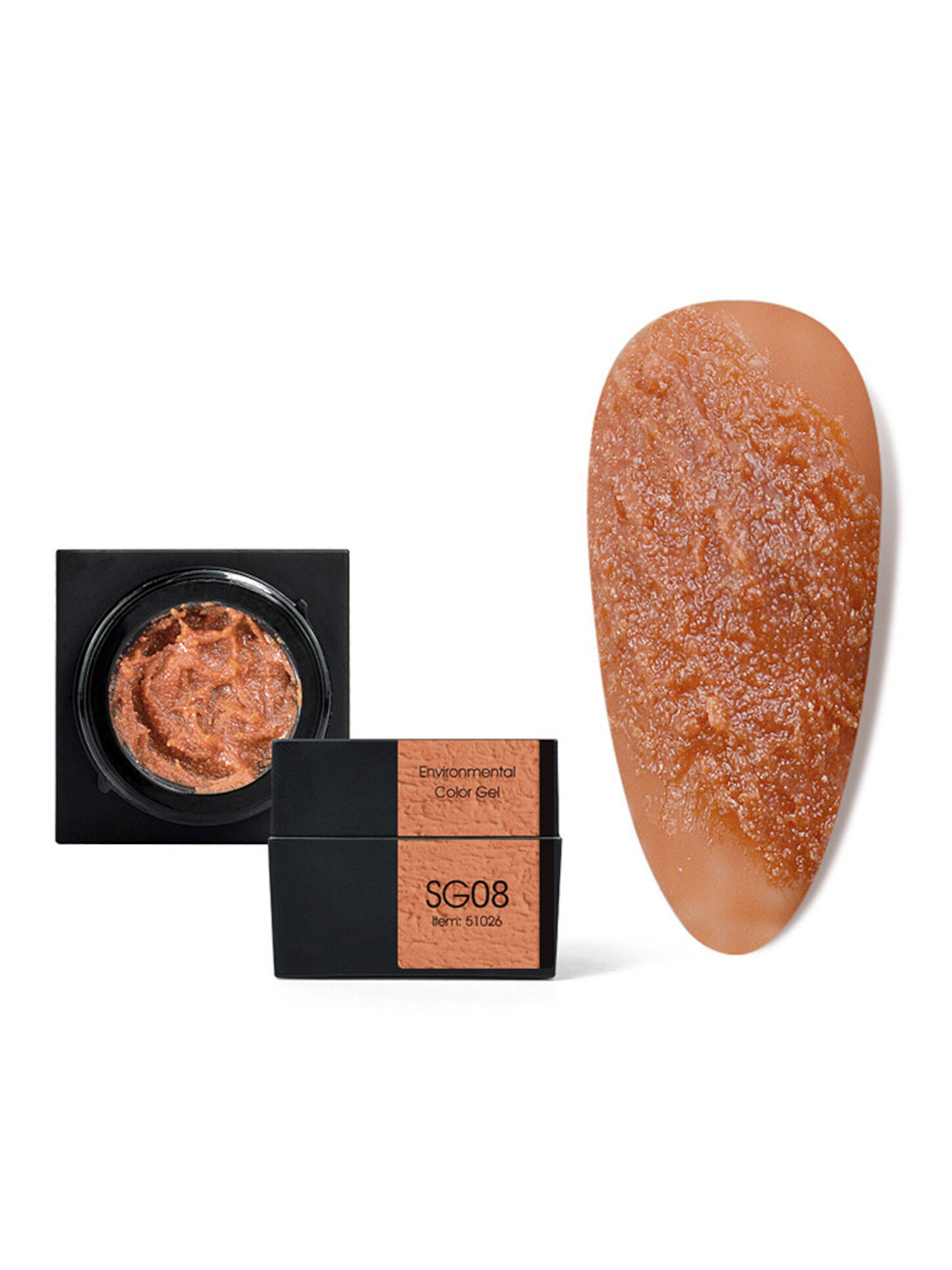 CANNI Gypsum 3D Effect Soak-Off UV-LED Nail Art Decoration Gel - Shade SG08