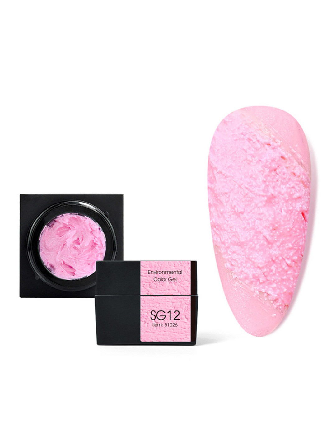 CANNI Gypsum 3D Effect Soak-Off UV-LED Nail Art Decoration Gel - Shade SG12