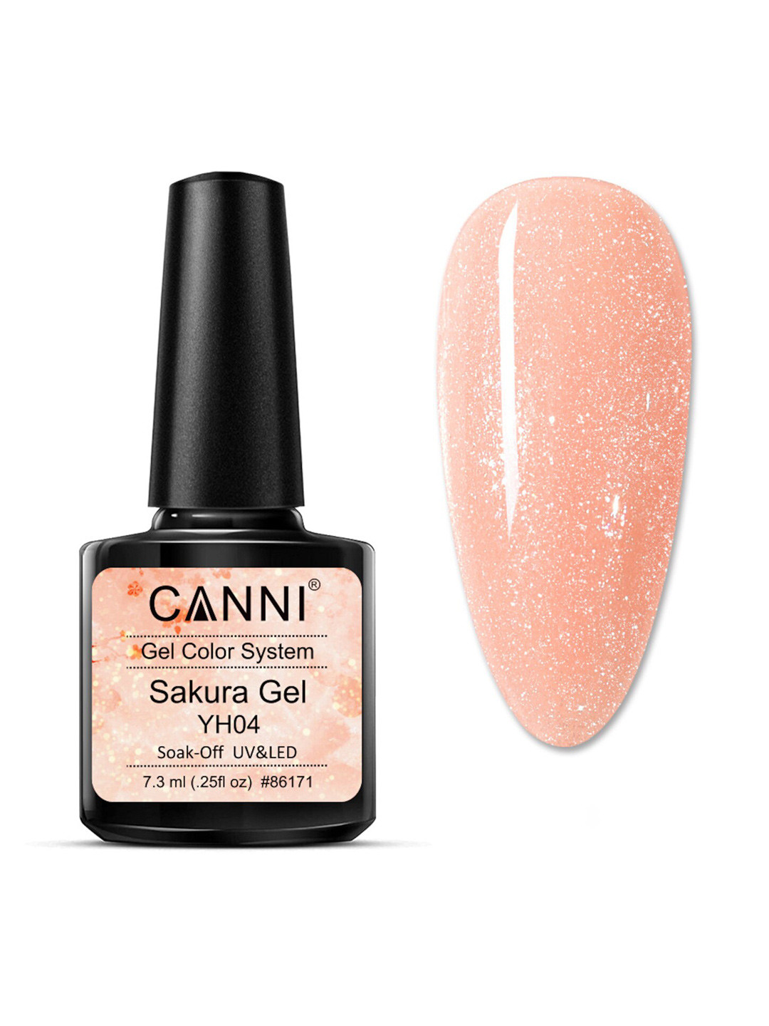 CANNI Sakura Soak Off UV & LED Gel Color System Nail Polish 7.3 ml - YH04