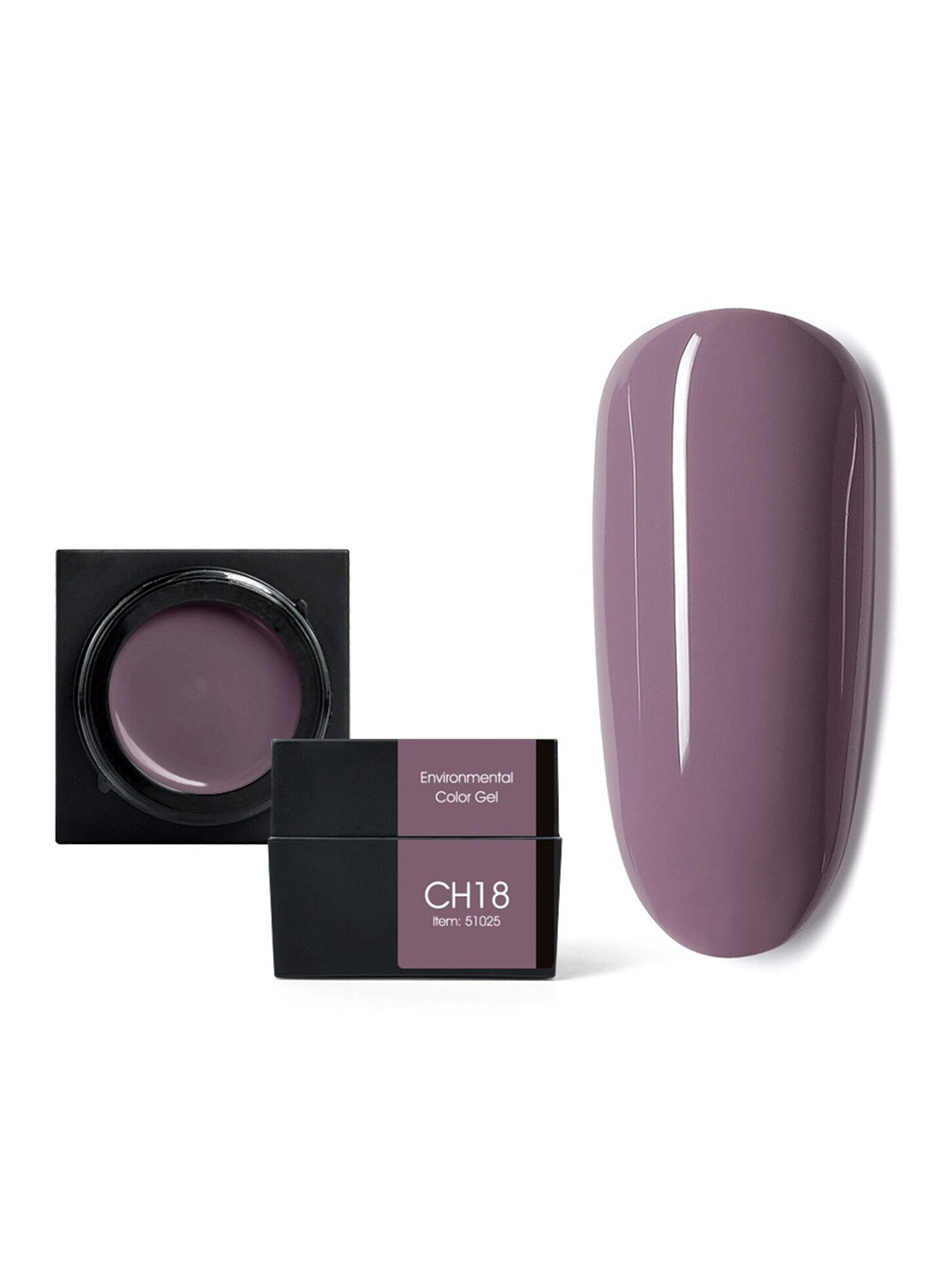 CANNI Semi Permanent Soak Off UV Environmental Color Gel Nail Polish 5 ml - Shade CH18