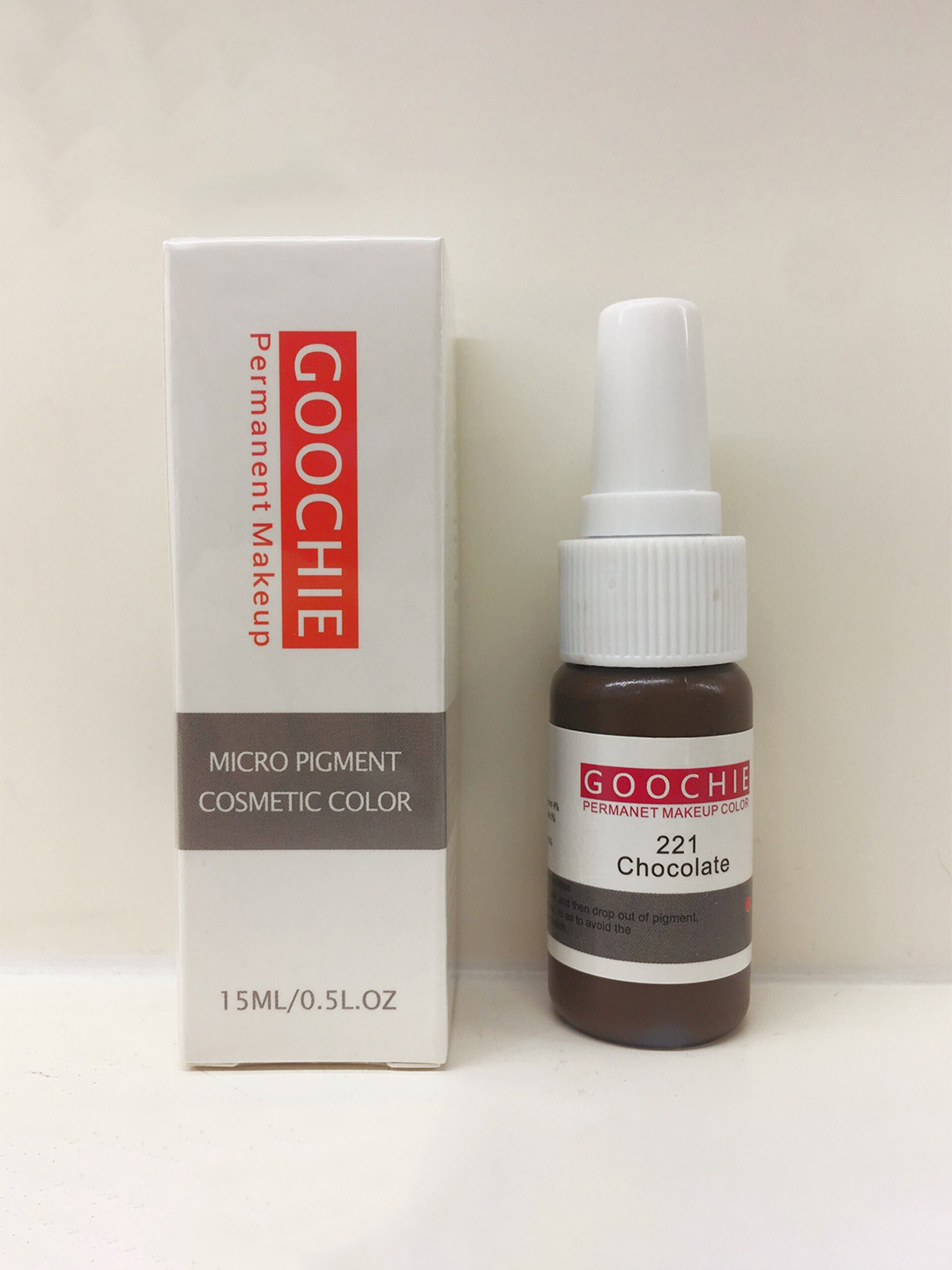 GOOCHIE Permanent Makeup Micro-Pigment For Eyebrows 15ml - Chocolate 221