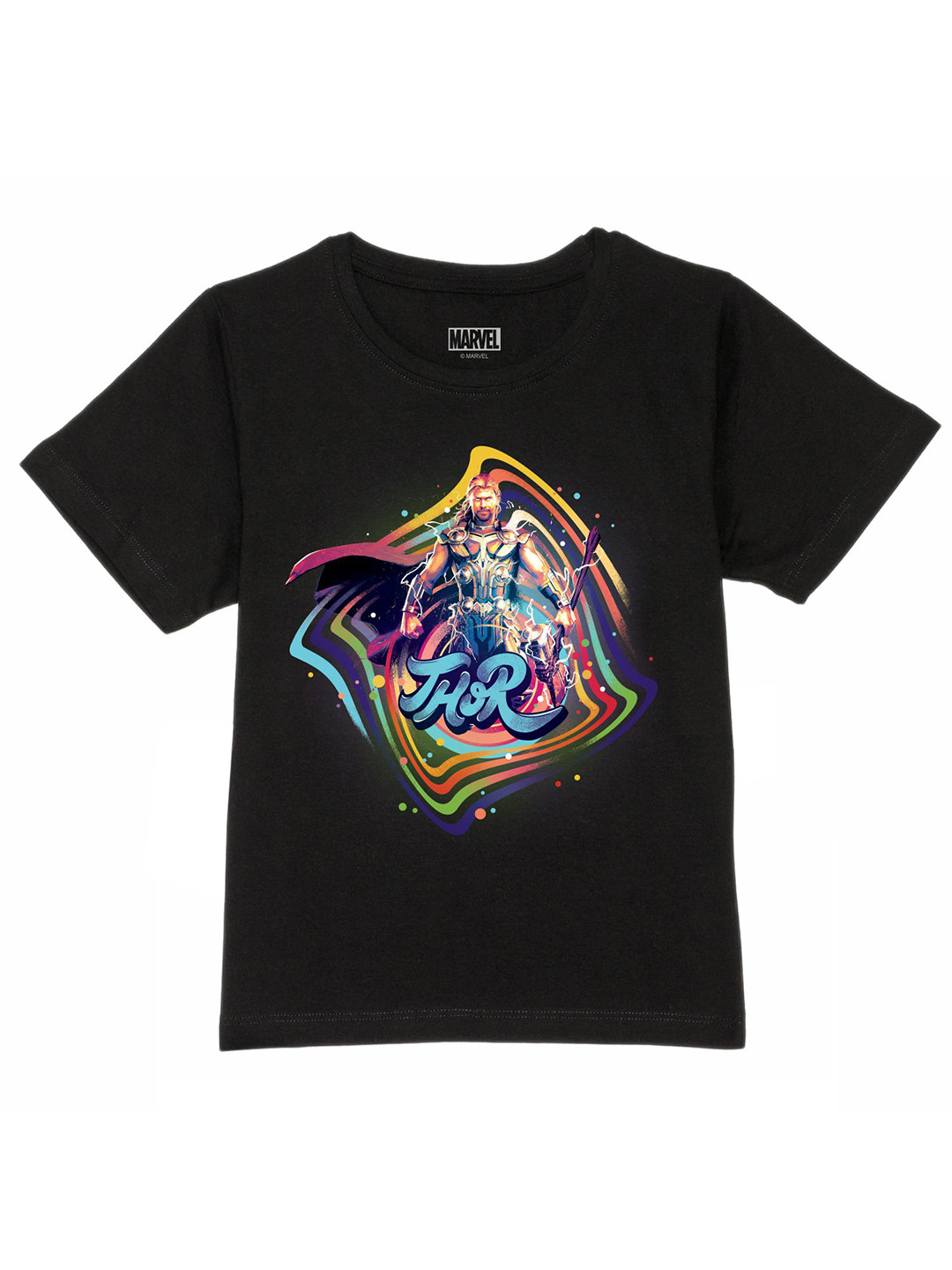 Marvel by Wear Your Mind Boys Black T-shirt