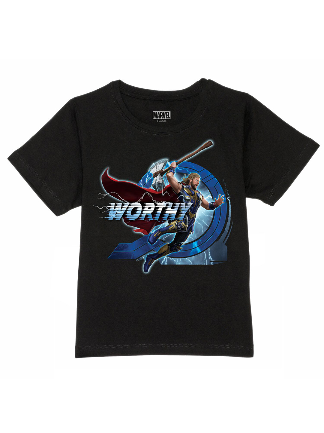 Marvel by Wear Your Mind Boys Black T-shirt