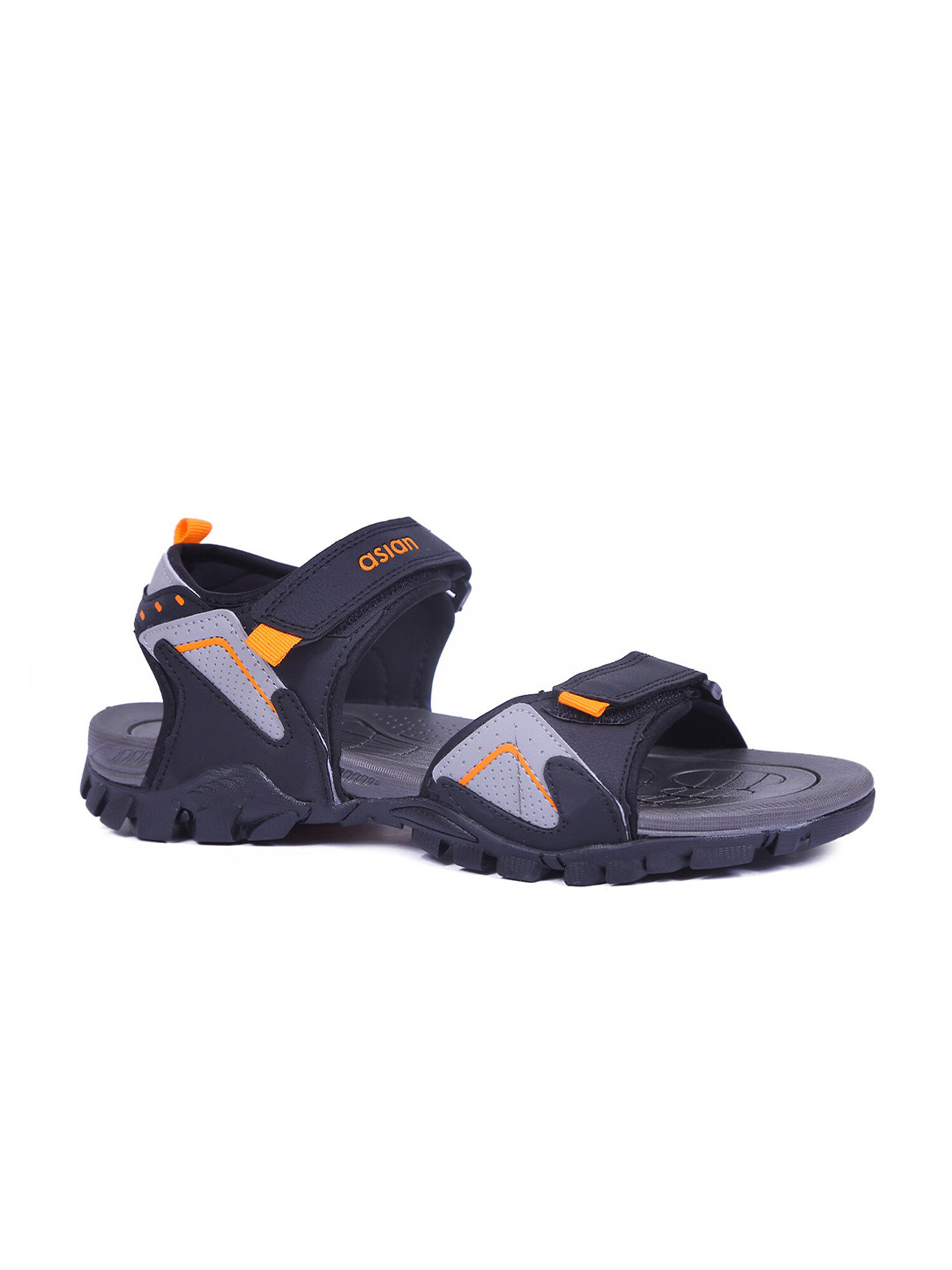ASIAN Men Black Prestige-52 Sports Sandals