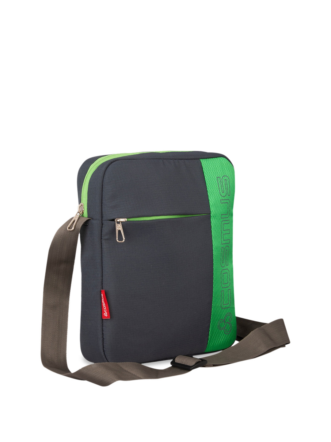 COSMUS Grey Structured Sling Bag