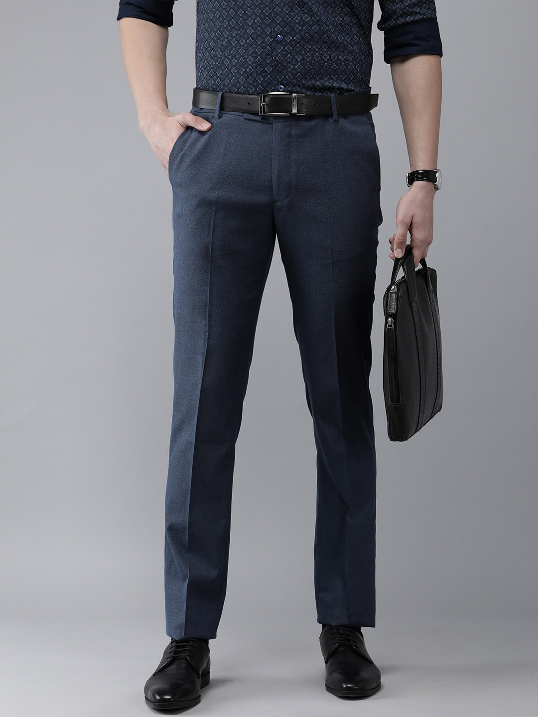 Arrow Men Blue Originals Tailored Fit Trousers