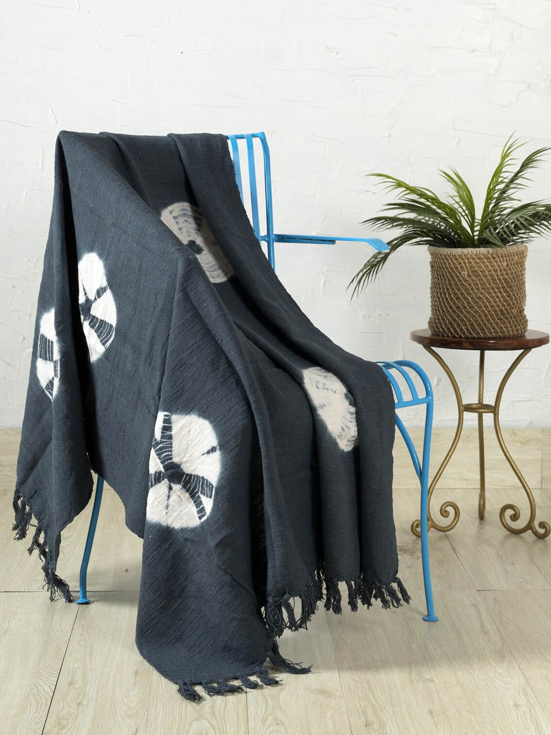 HANDICRAFT PALACE Red Stripe Tie Dye Cotton Blanket Throw