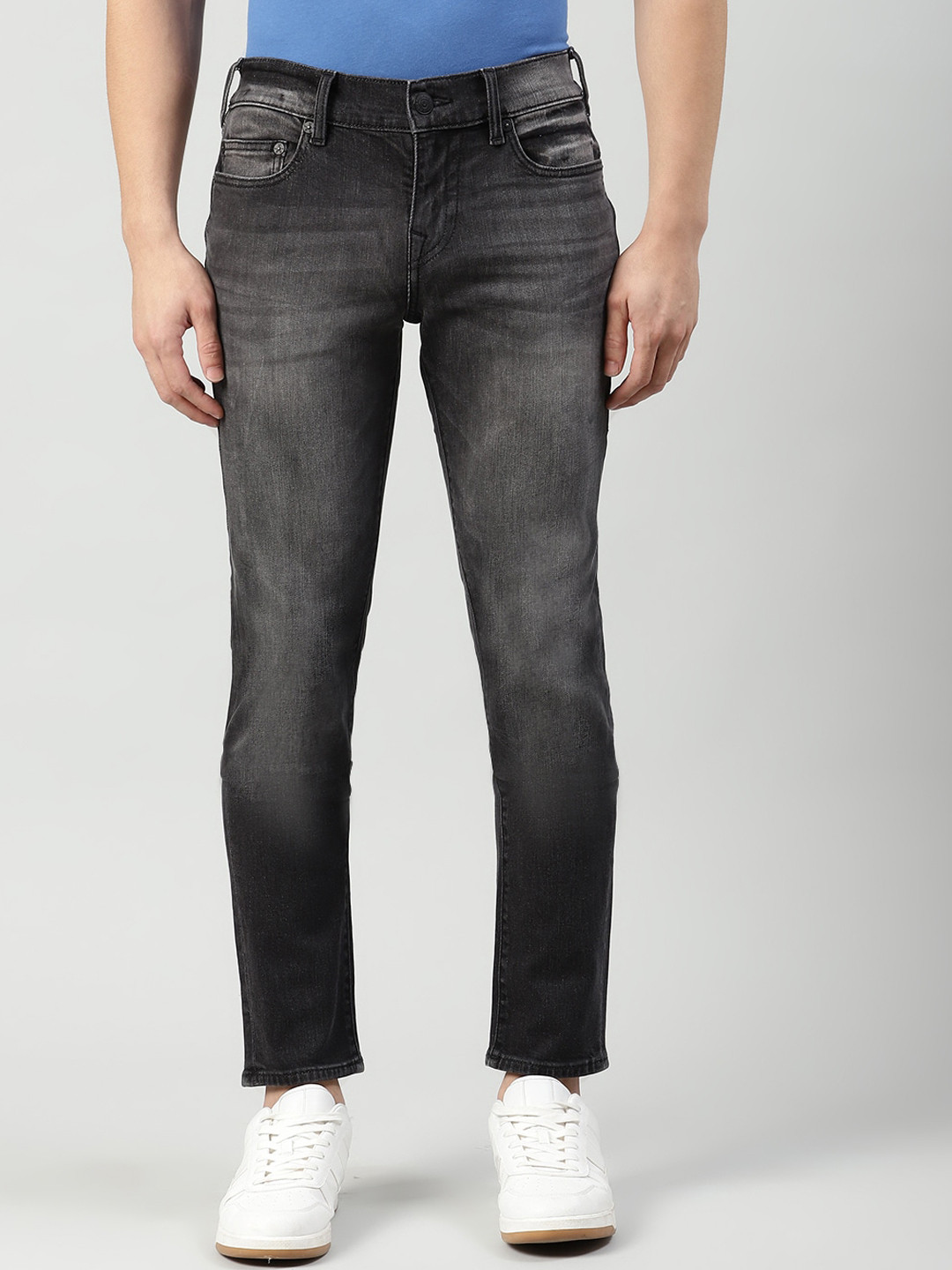 True Religion Men HS Rocco Straight Fit Heavy Fade Jeans