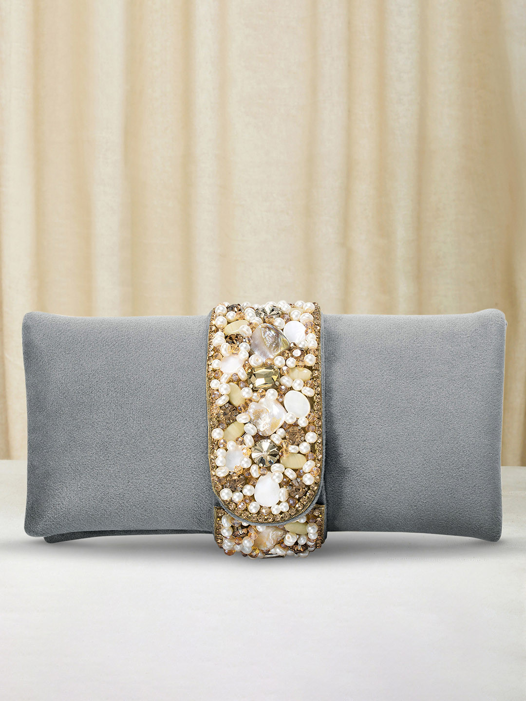 Peora Women Grey Clutches