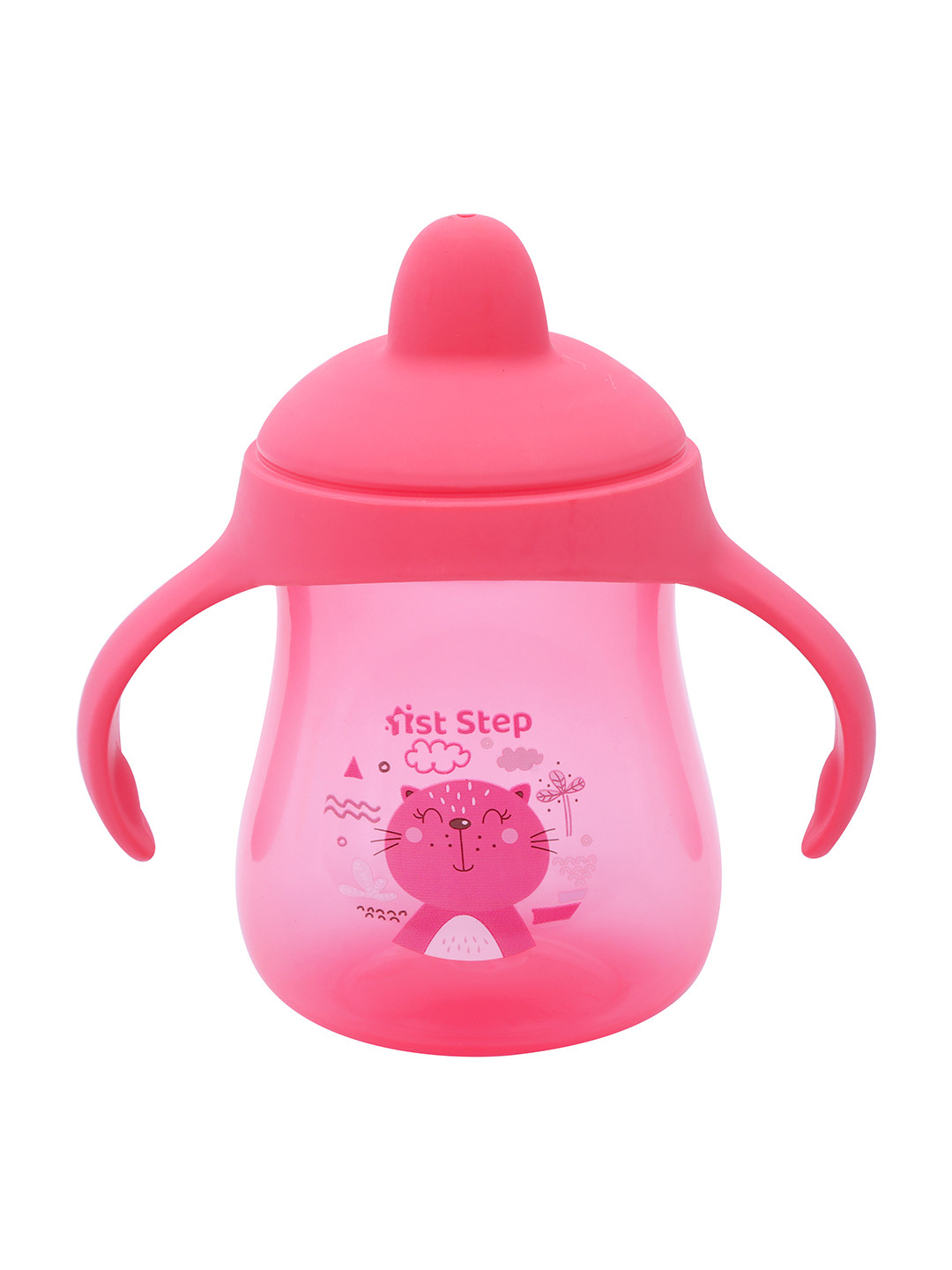 1st Step Kids Pink Printed Baby Sippers