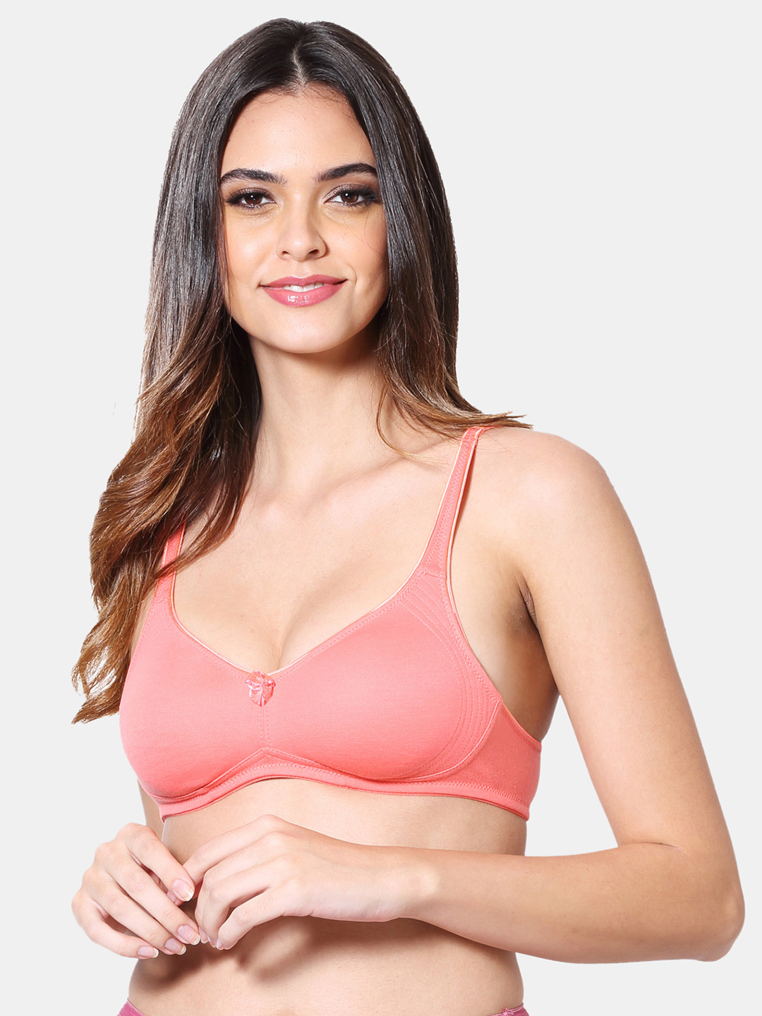 VStar Coral Everyday Bra ELVINA-B-LIGHT CORAL-LIGHT CORAL