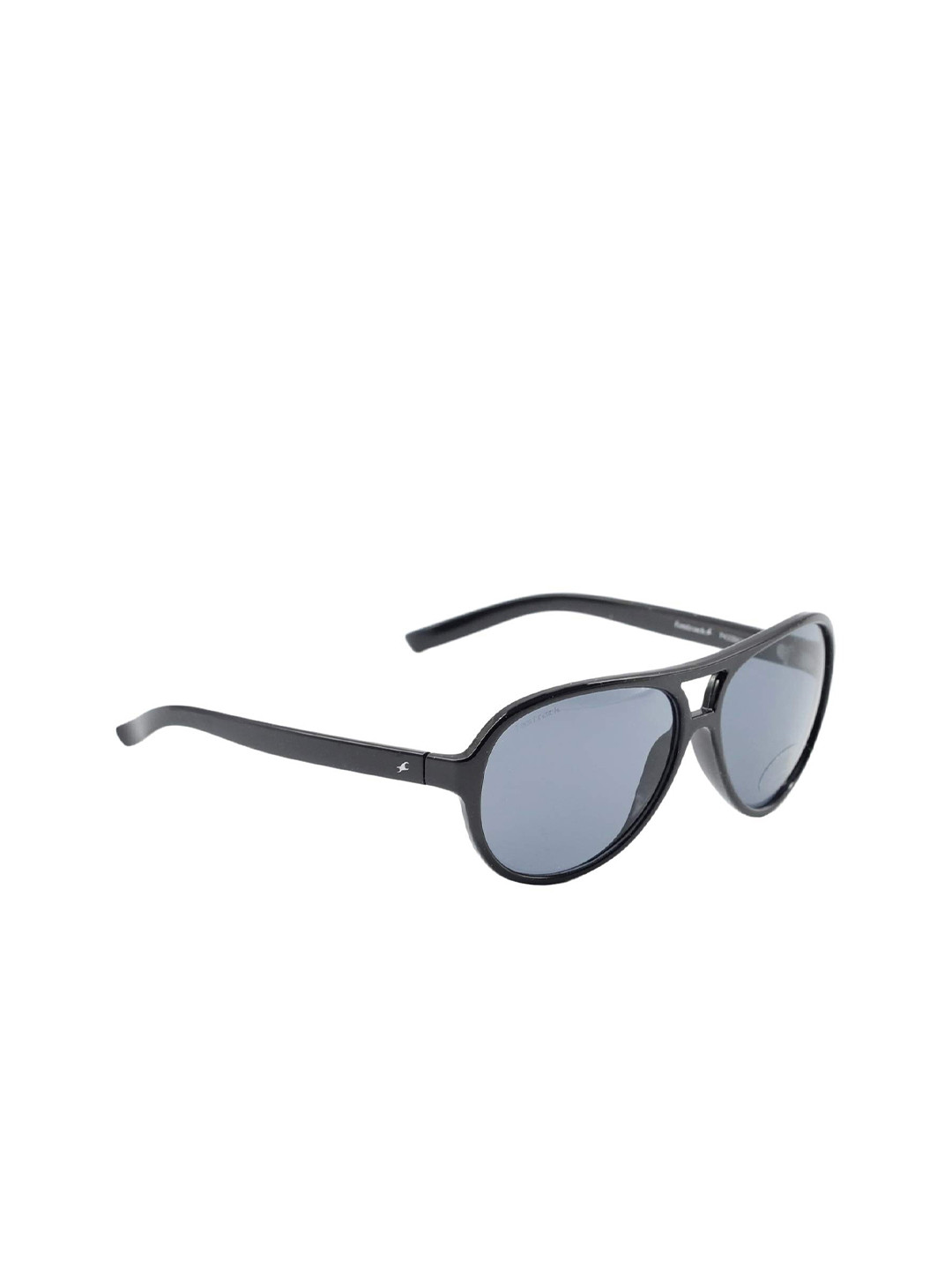 Fastrack Unisex Black Lens & Black Aviator Sunglasses with UV Protected Lens