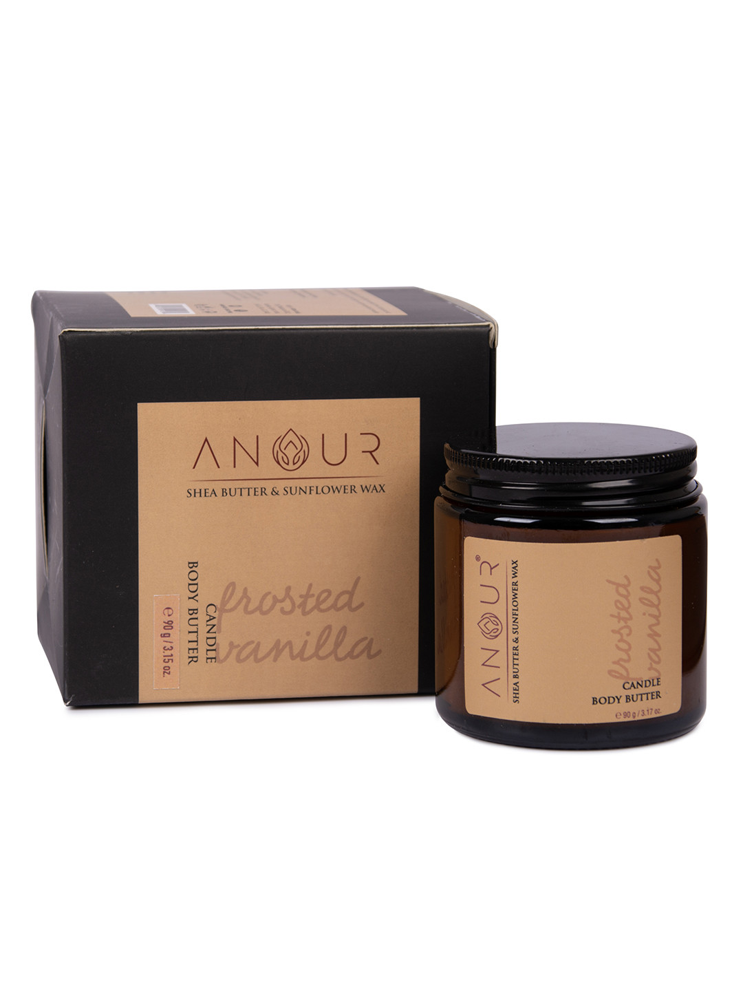 ANOUR Frosted Vanilla Candle Body Butter  170 gm