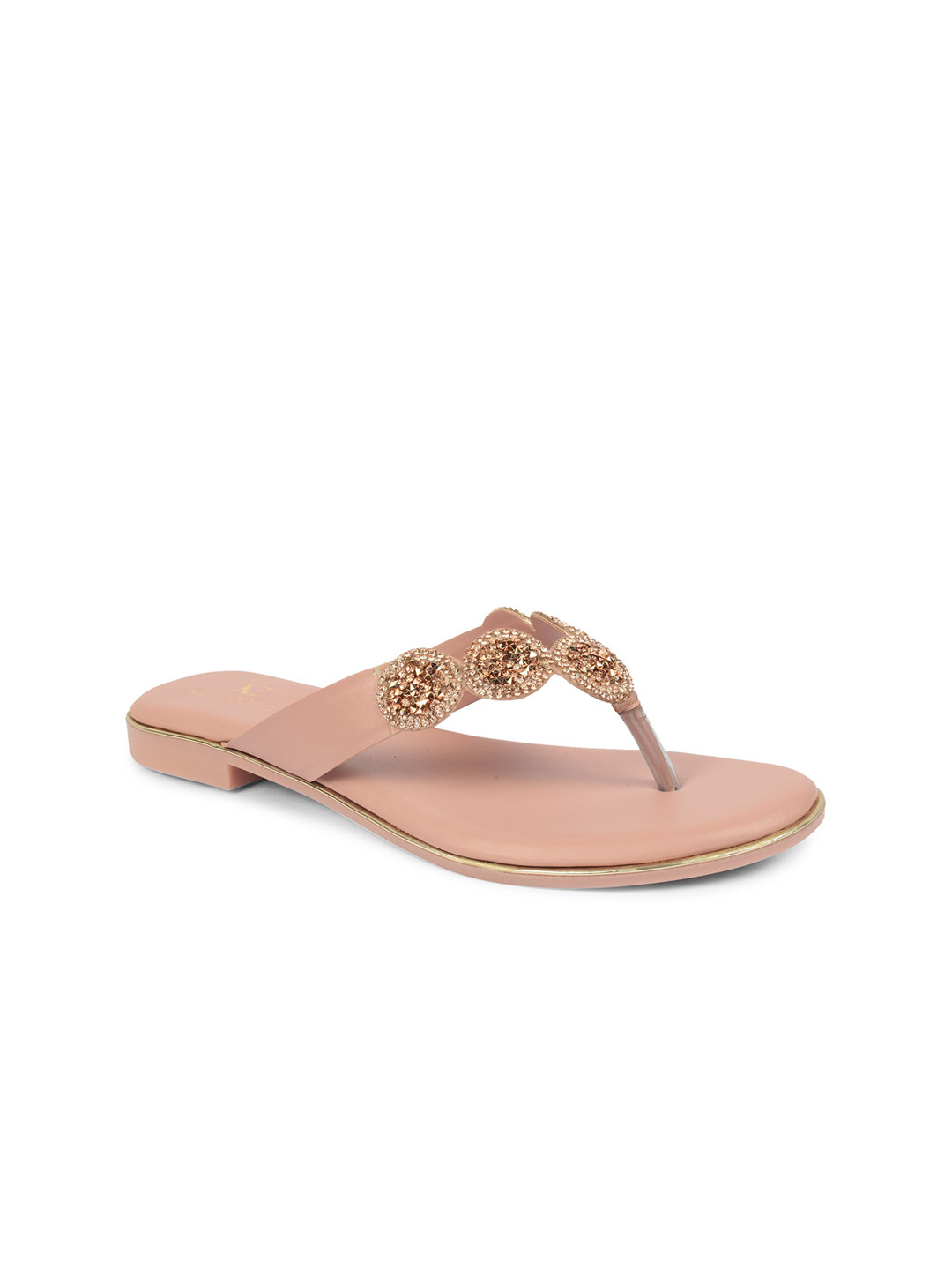 XE Looks Women Pink Ethnic Open Toe Flats