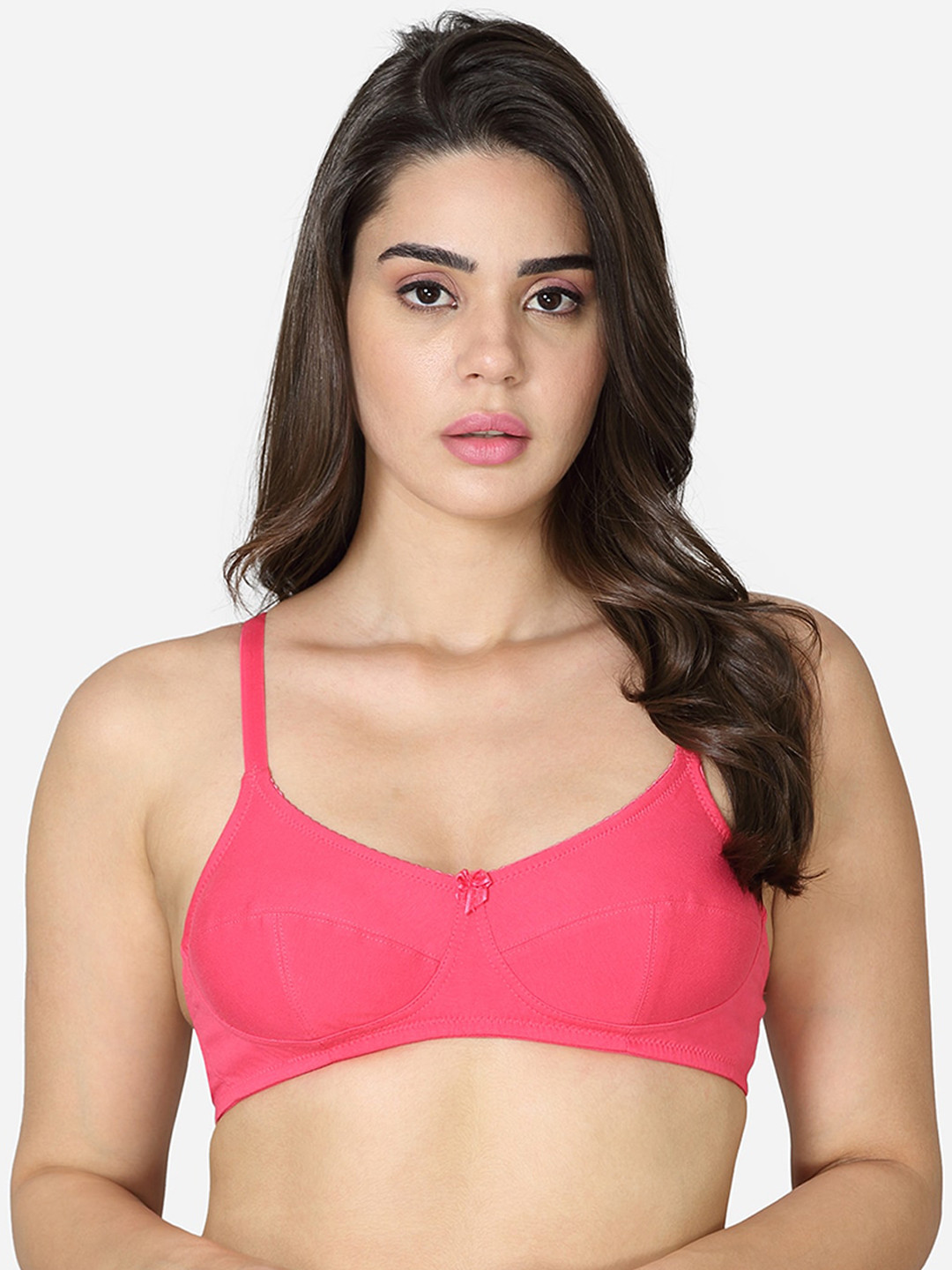 VStar Pink Non Padded Super Support Bra