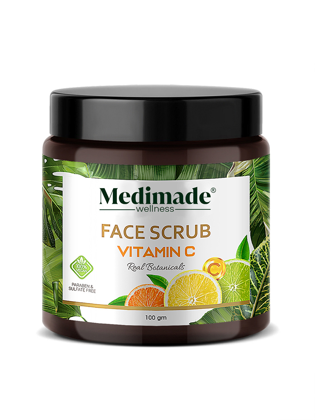 Medimade Orange Vitamin C Face Scrub 100 gm