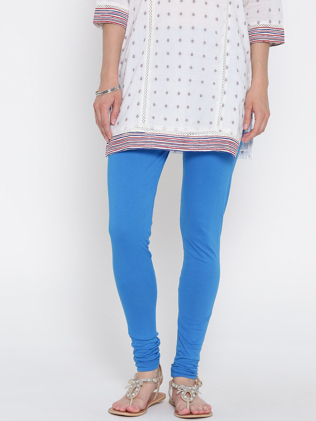 Rangriti Blue Churidar Leggings