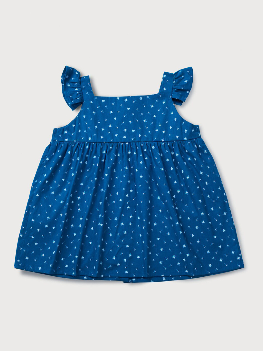 Gini and Jony Girls Blue Floral Print Empire Top