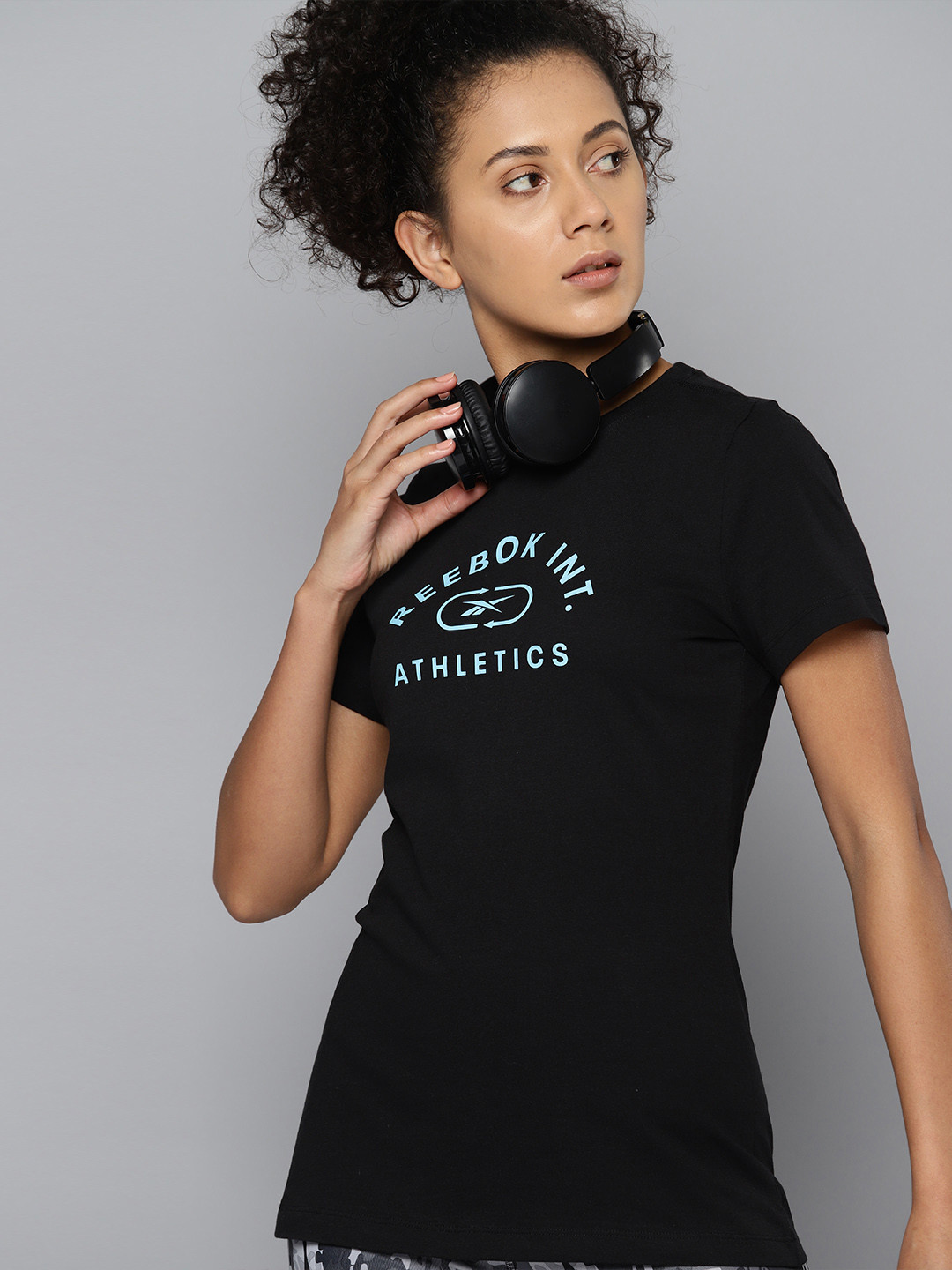 Reebok Prime Graphic Brand Logo Printed Training T-shirt