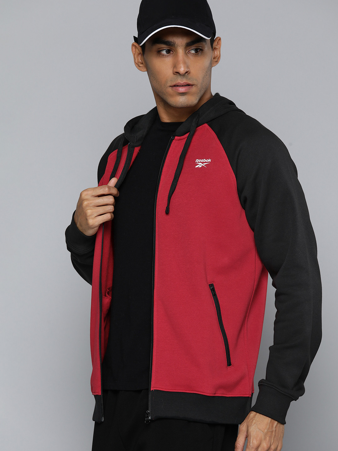 Reebok Front Open Hooded Sweatshirt