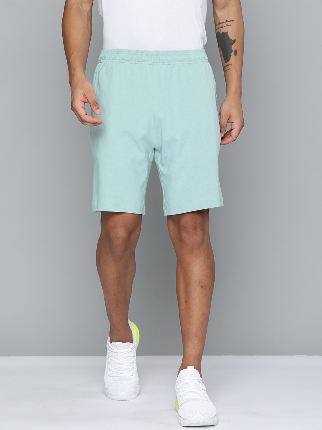 Reebok Men Printed Training or Gym Speedwick Sports Shorts