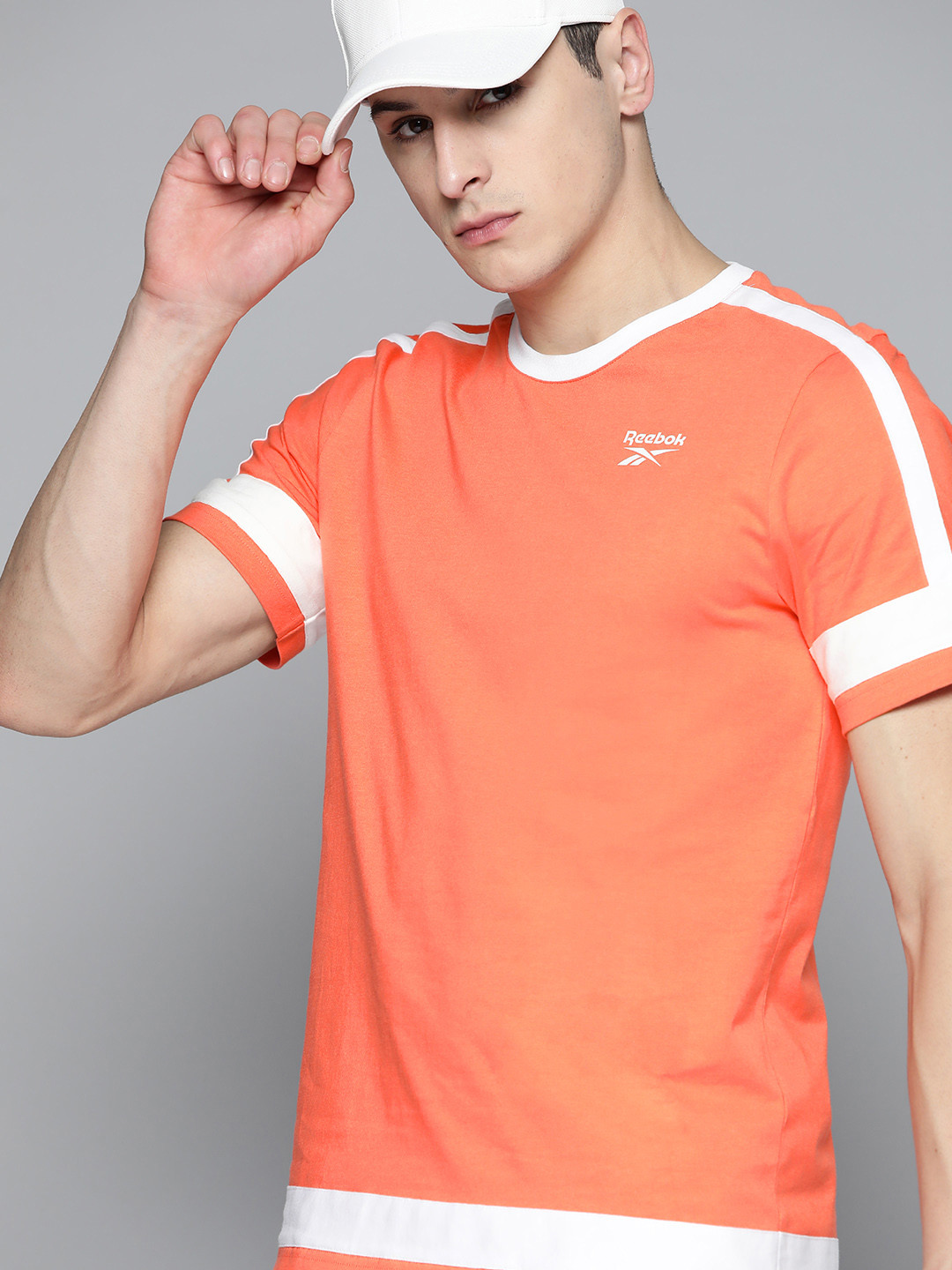 Reebok Classic Men WCE Brand Logo Printed Pure Cotton T-shirt