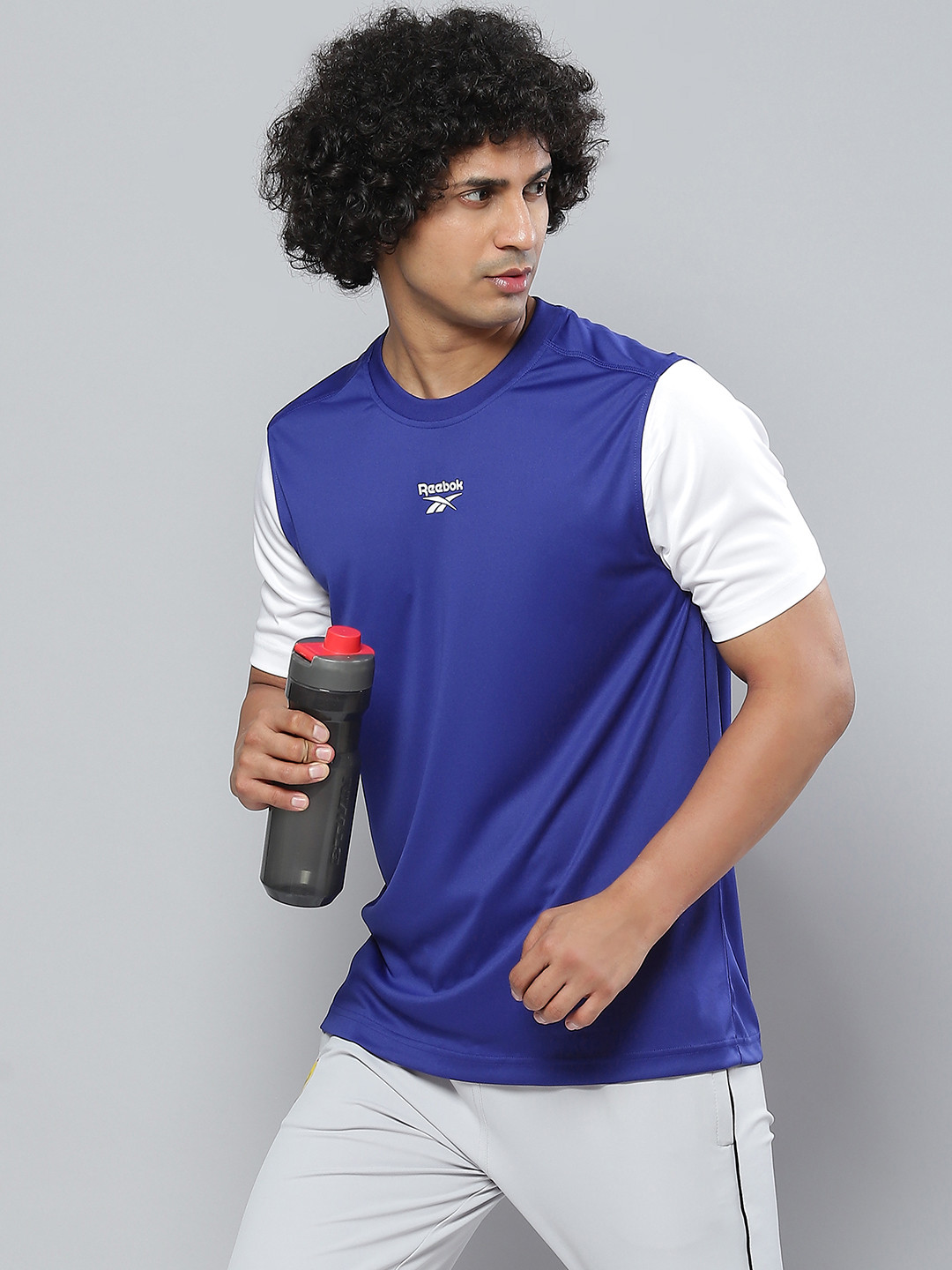 Reebok Men Blue T-shirt