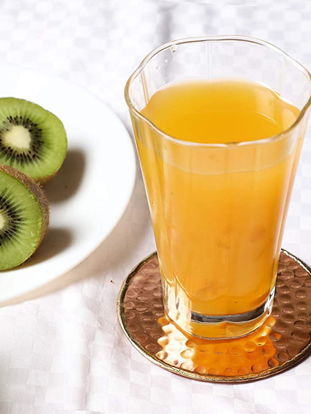 BAR BOX Rose Gold Toned Set of 4 Textured  Dishwasher Safe Coaster