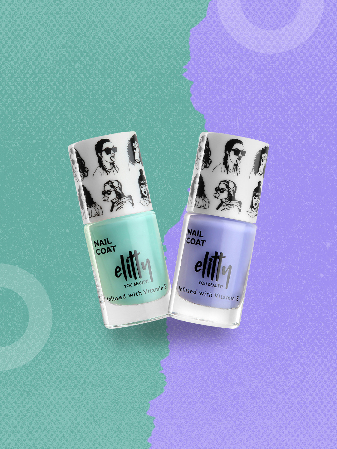 Elitty Set of 2 Mad Over Nails Low Key Nail Polishes 6 ml Each - Planet Her & Meta Verse