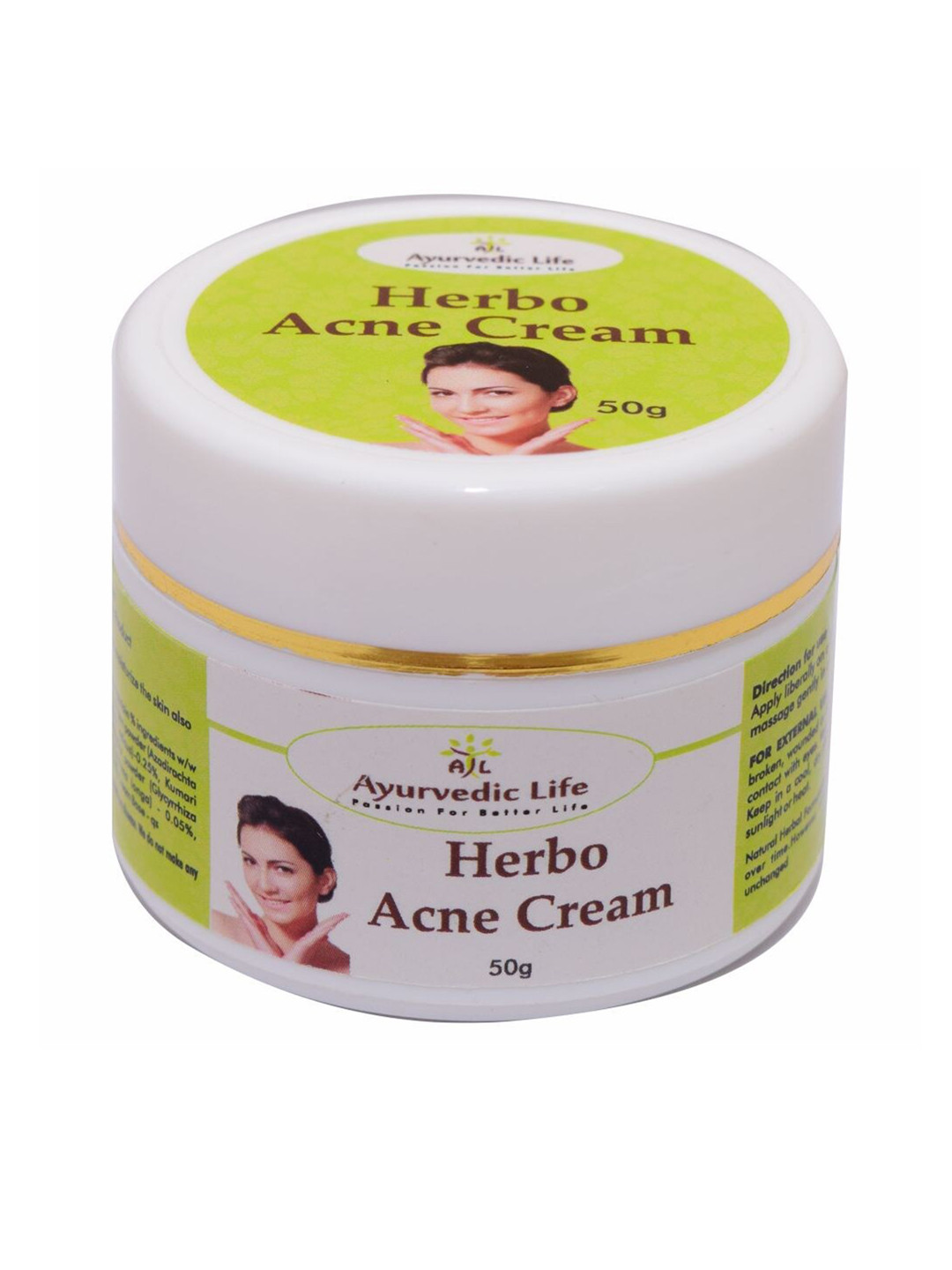 Ayurvedic Life Herbo Acne Cream with Neem & Sariva - 50 g