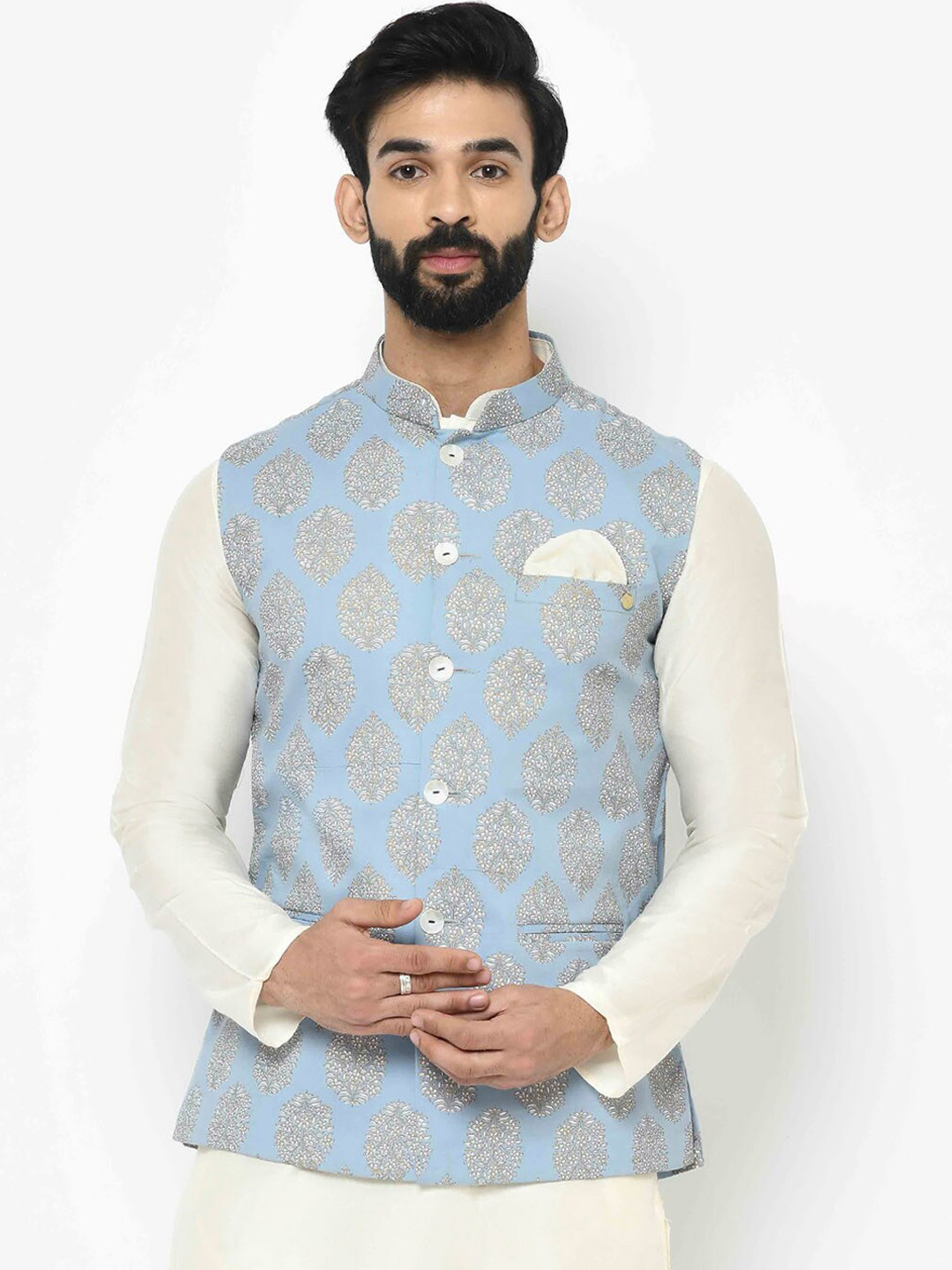 KISAH Men Assorted Woven Nehru Jackets