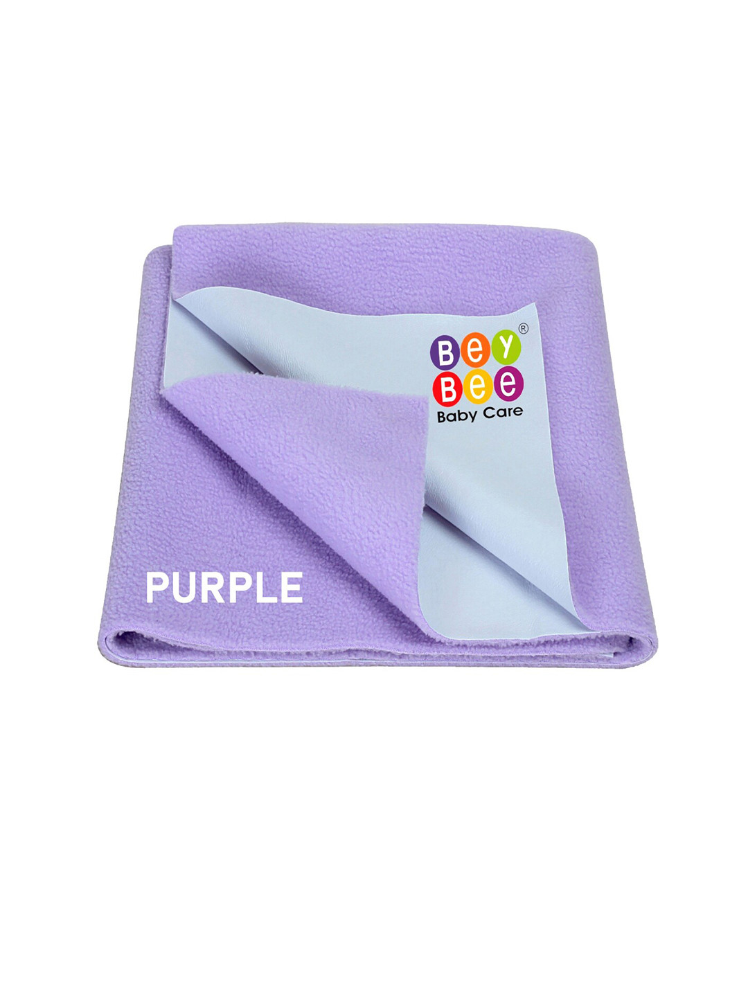 BeyBee Violet Waterproof Cotton Bed Protector Sheet